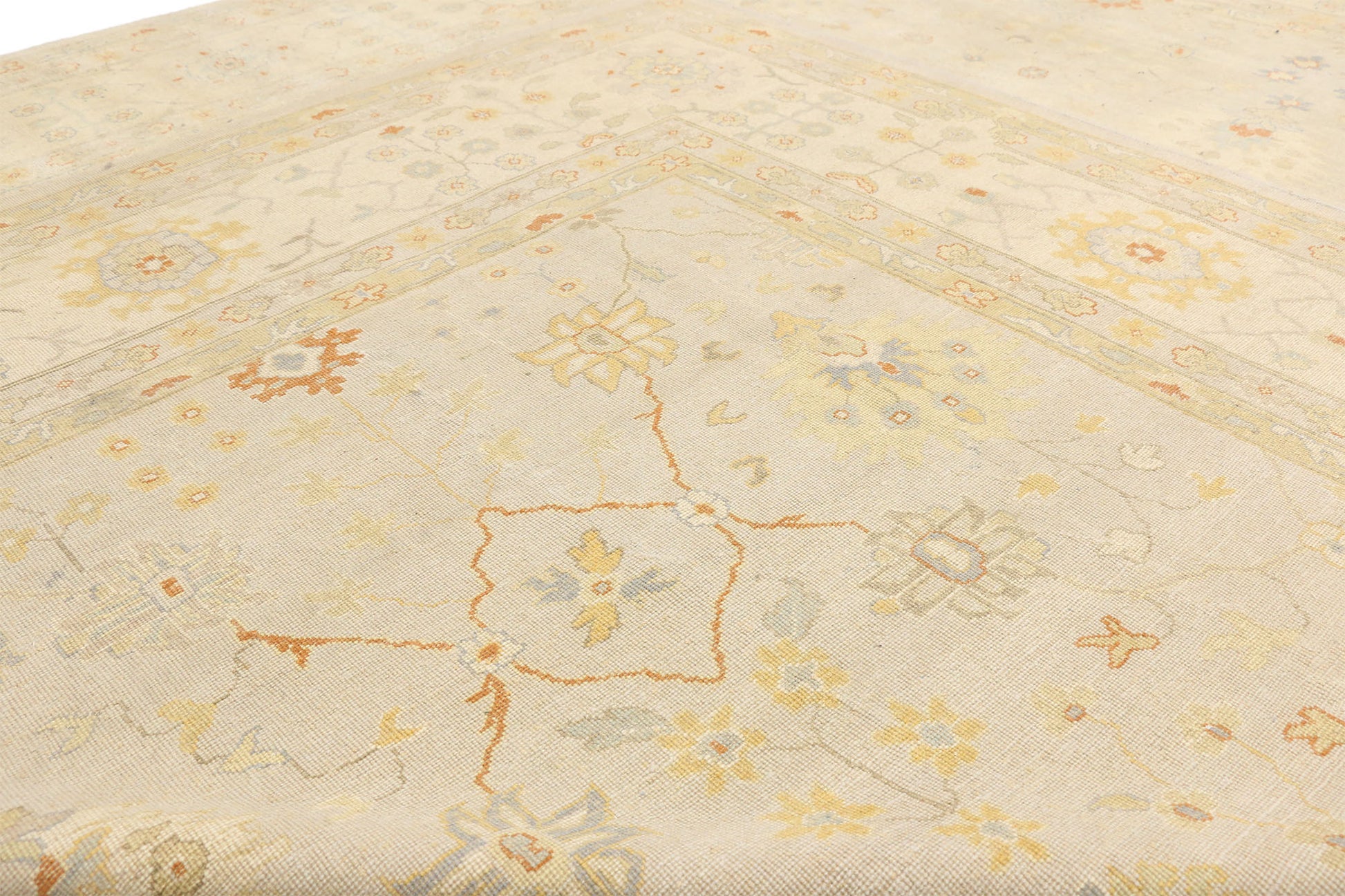 12 x 15 Contemporary Indian Oushak Rug 30461