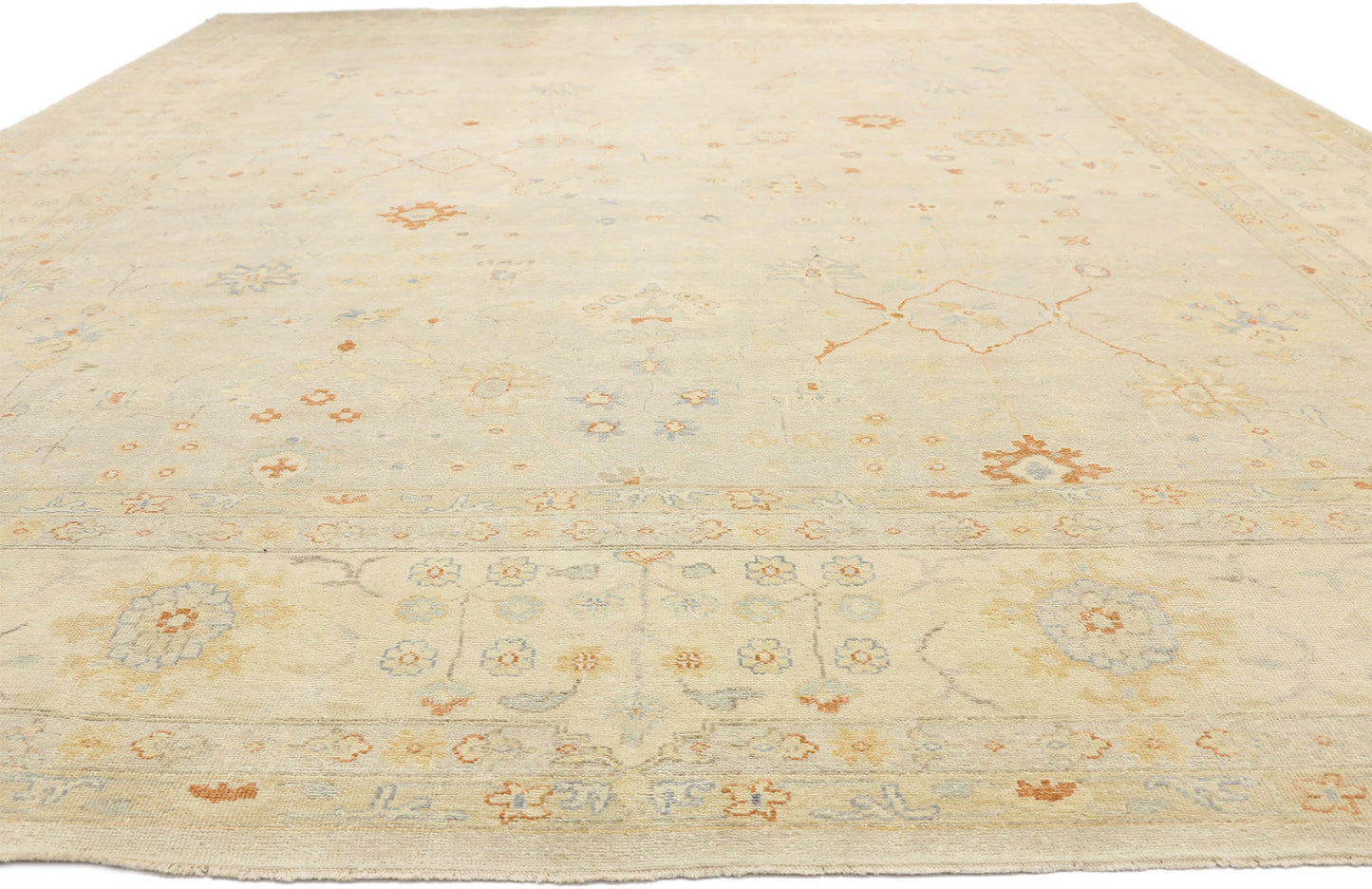 12 x 15 Contemporary Indian Oushak Rug 30461