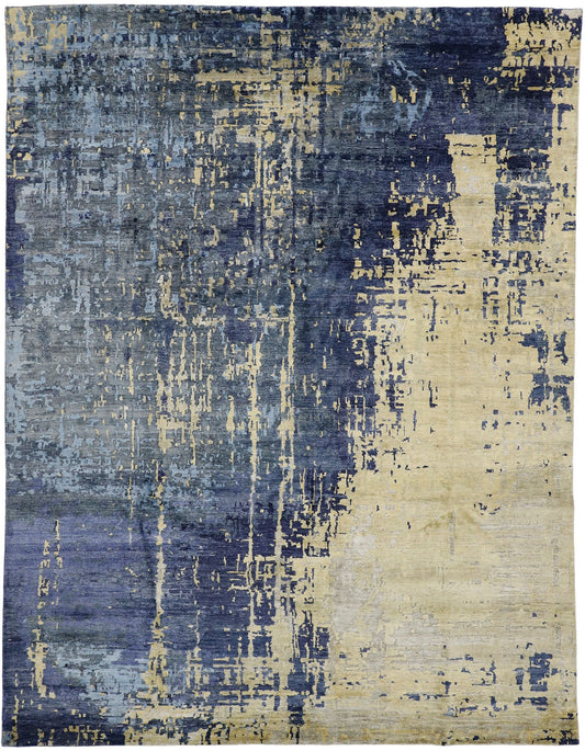 9 x 12 Contemporary Indian Transitional Rug 30463