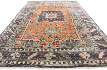 6 x 9 Modern Indian Silk Rug 30470