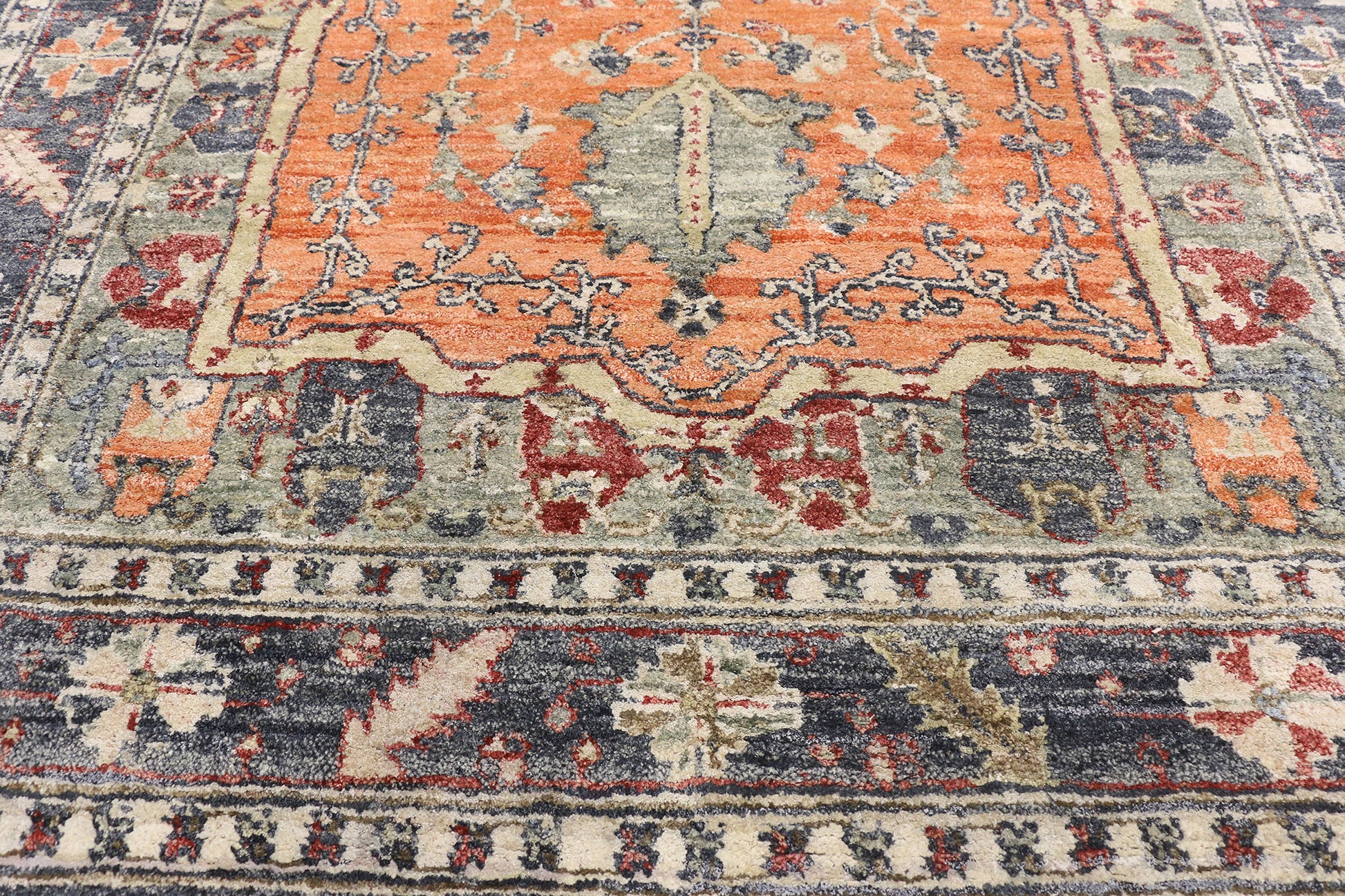 6 x 9 Modern Indian Silk Rug 30470