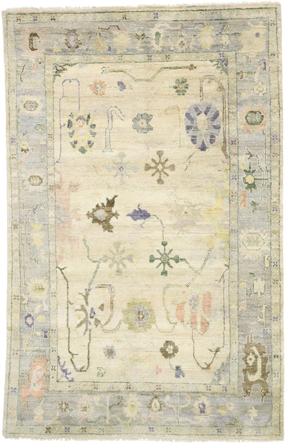 6 x 9 Silk Oushak Rug 30471
