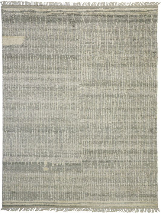 10 x 13 Contemporary Gray Moroccan Rug 30475