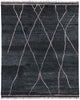8 x 10 Modern Black Moroccan Rug 30479