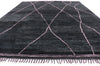 8 x 10 Modern Black Moroccan Rug 30479