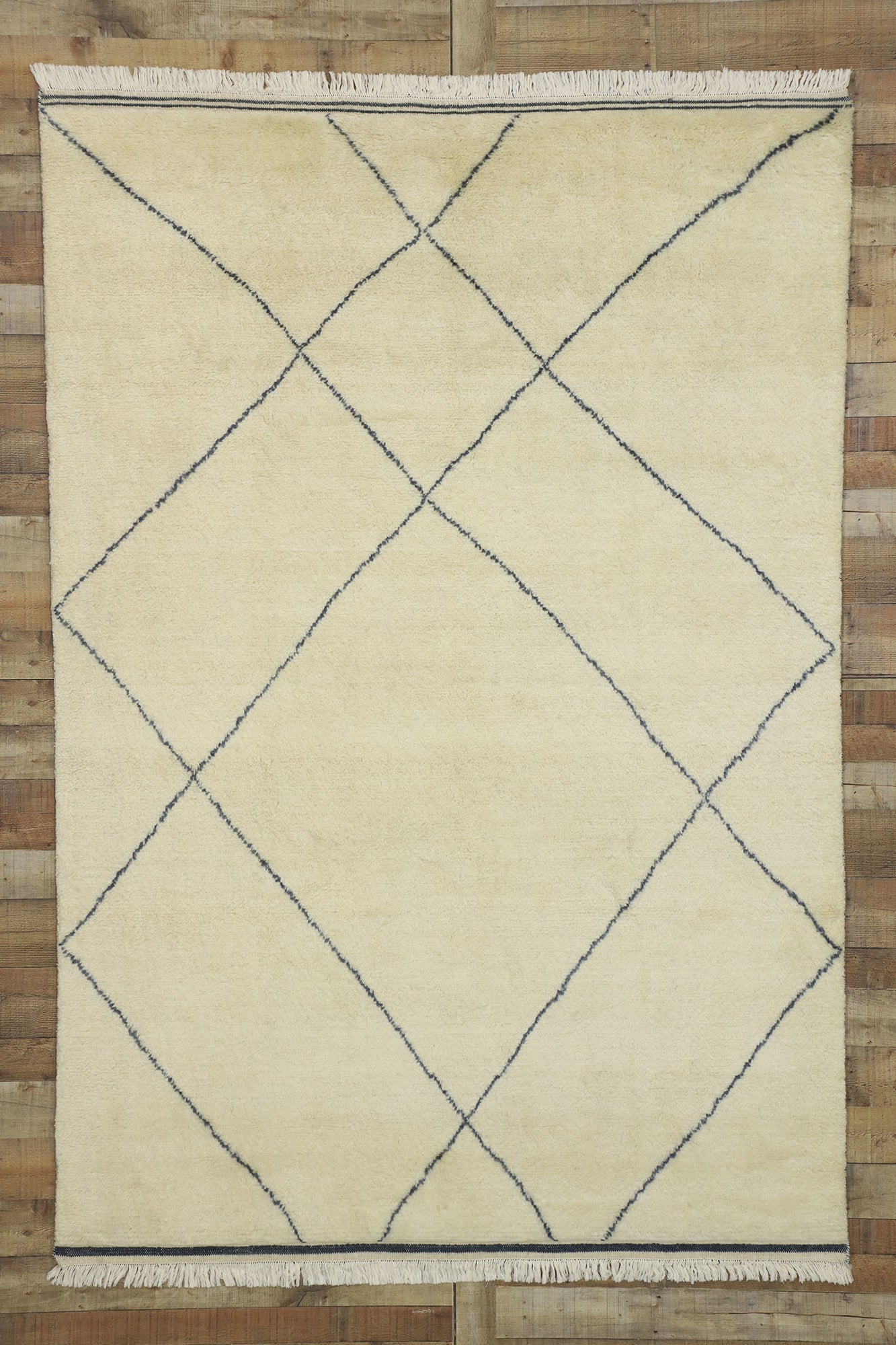 6 x 9 Organic Modern Moroccan Rug 30484