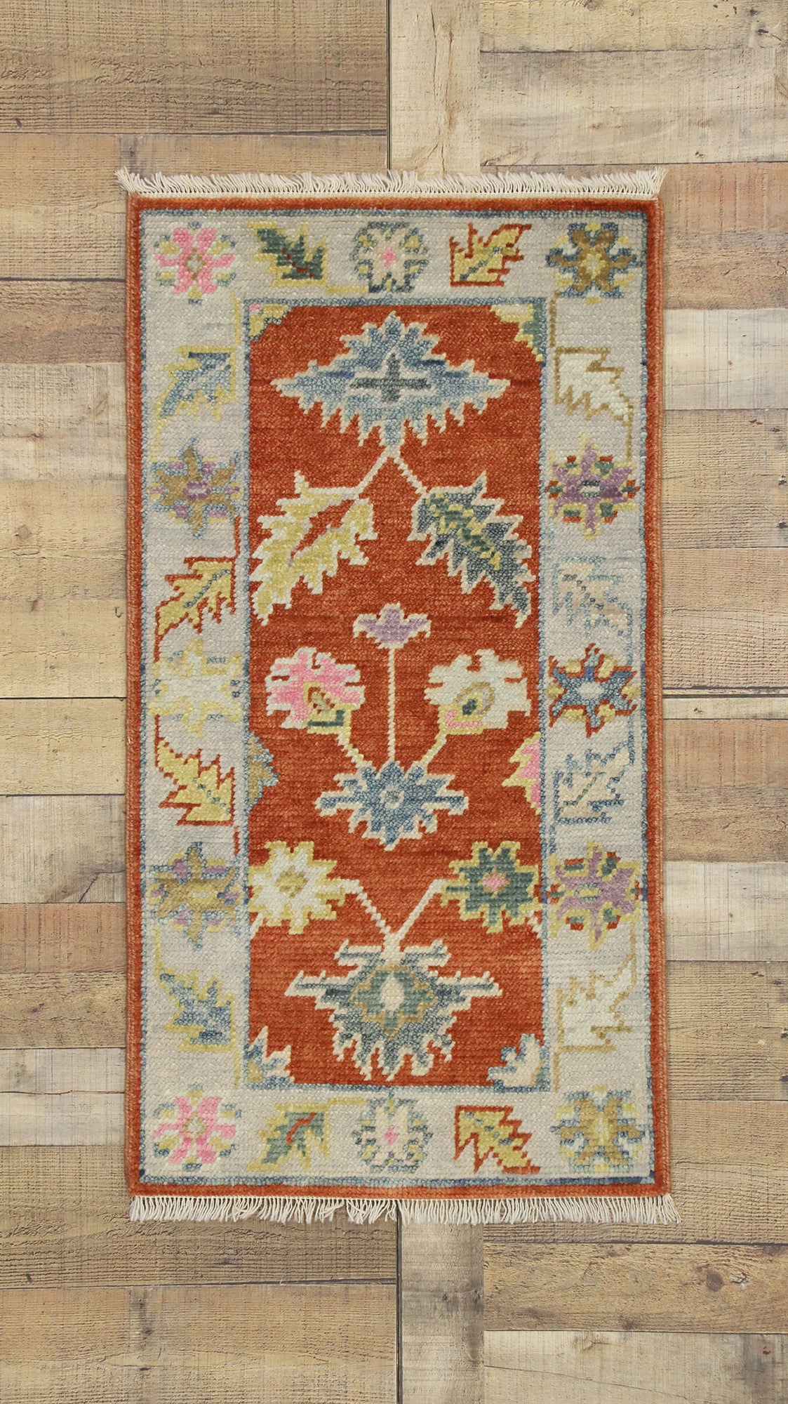 2 x 4 Colorful Oushak Rug 30493