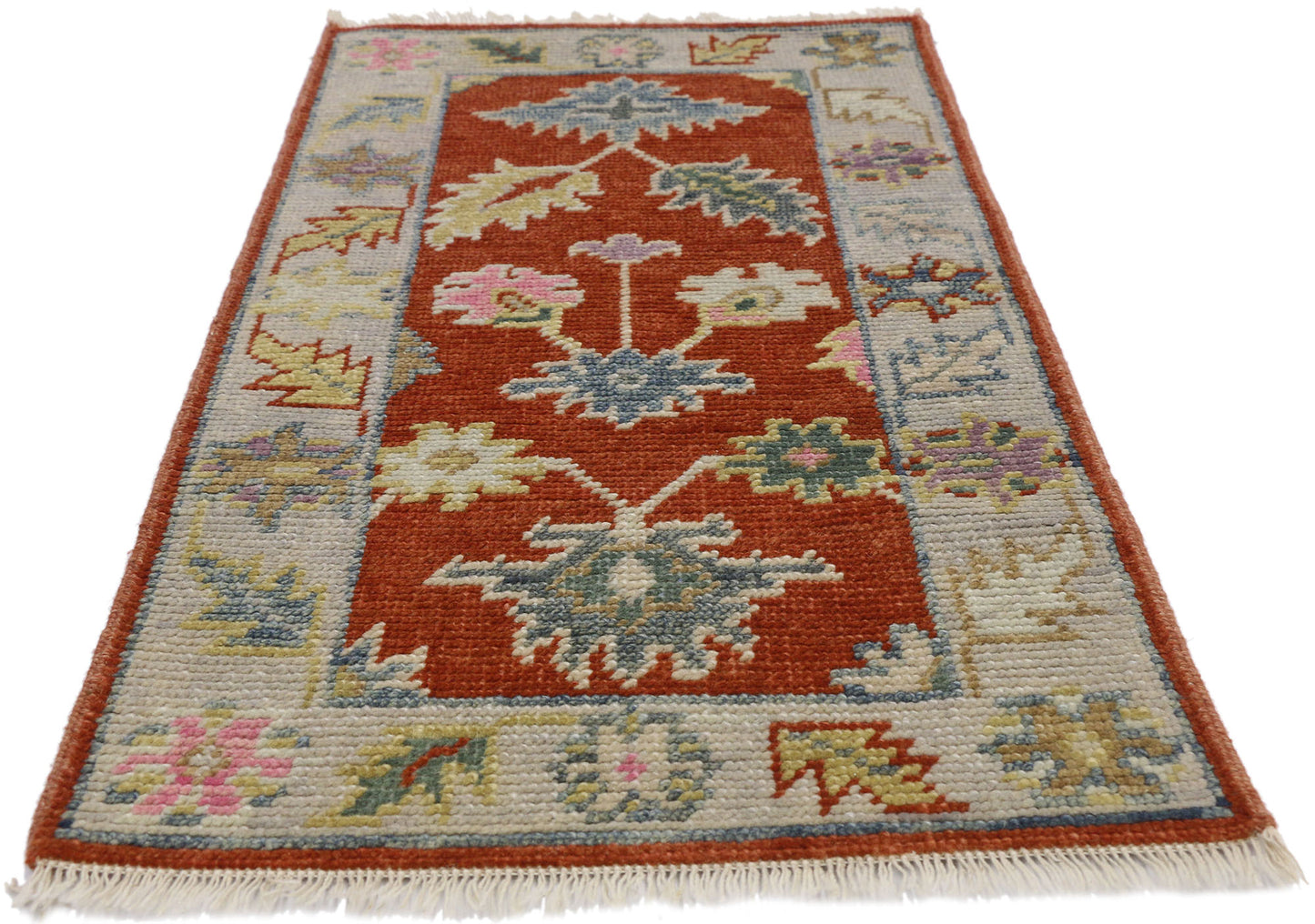 2 x 4 Colorful Oushak Rug 30493