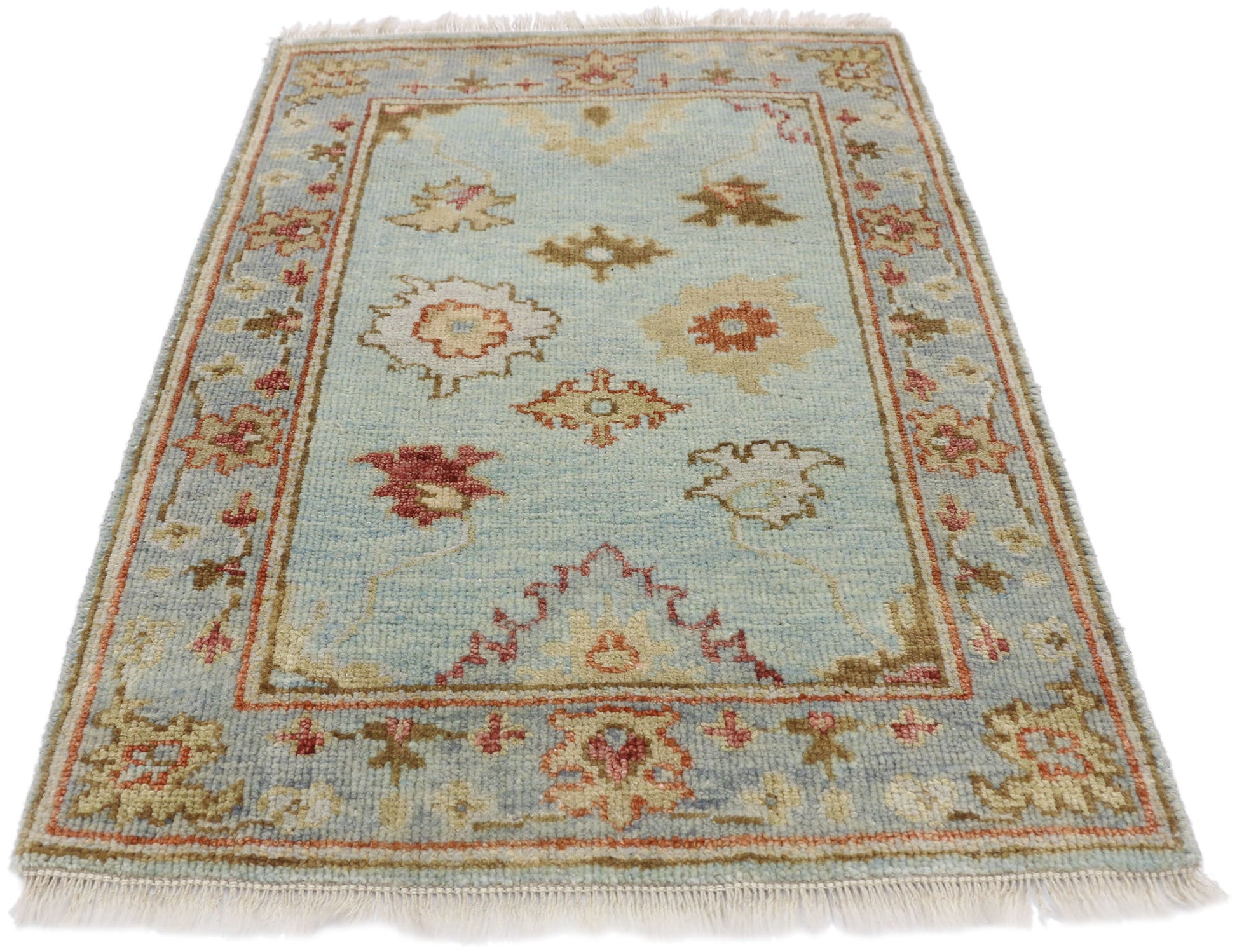 2 x 3 Colorful Oushak Rug 30495