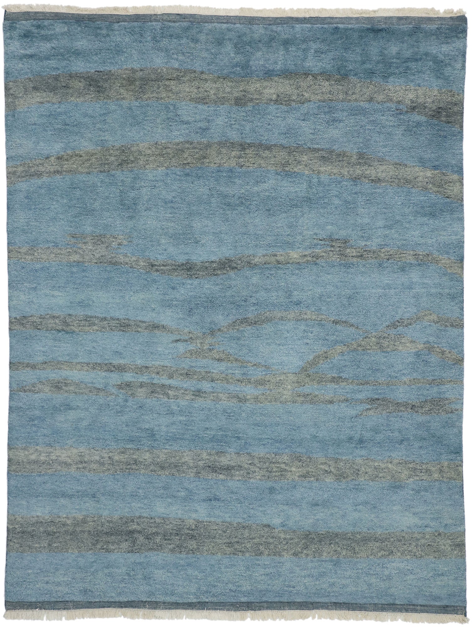9 x 10 Abstract Moroccan Rug 30499