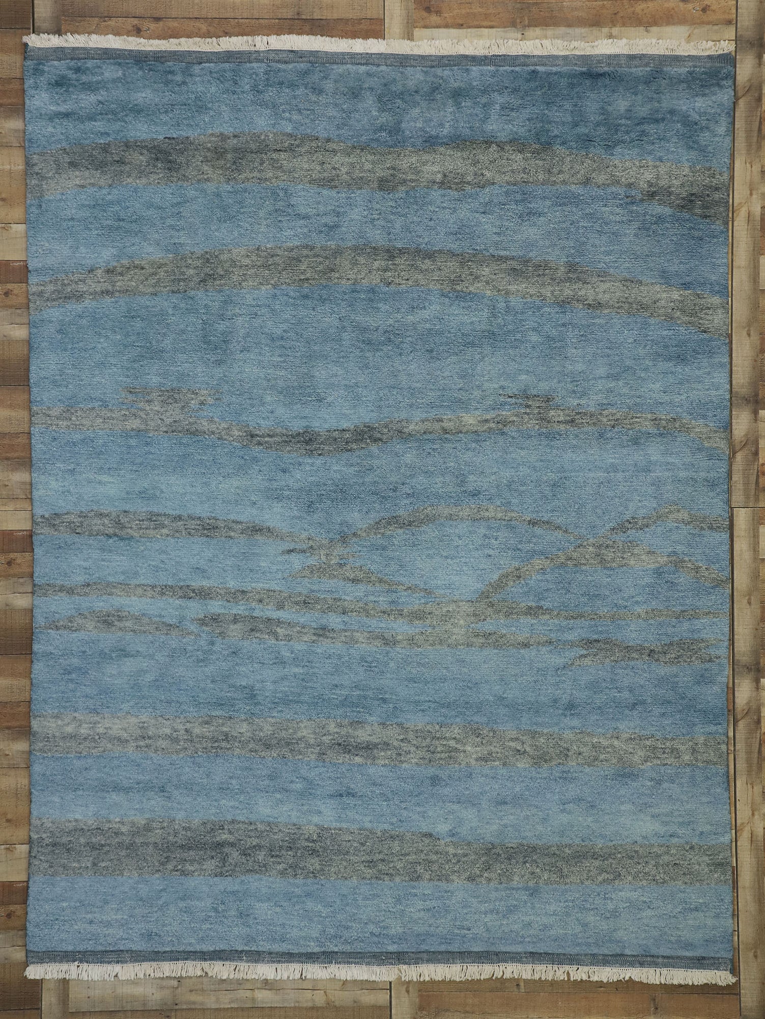 9 x 10 Abstract Moroccan Rug 30499