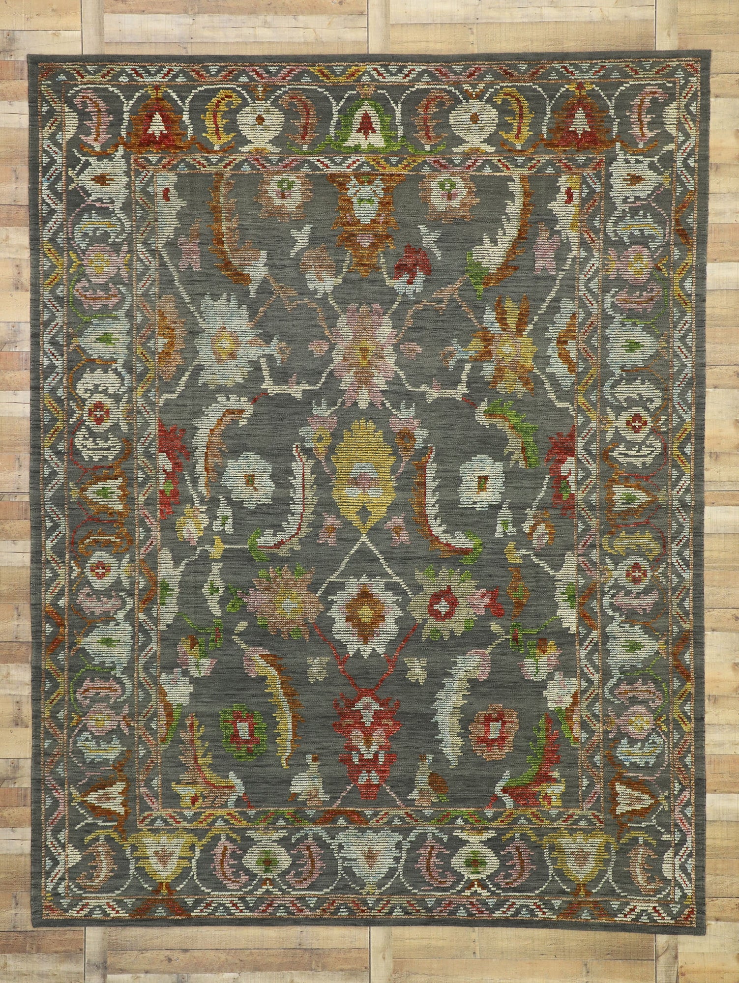 10 x 12 Contemporary Oushak Souf Rug 30515