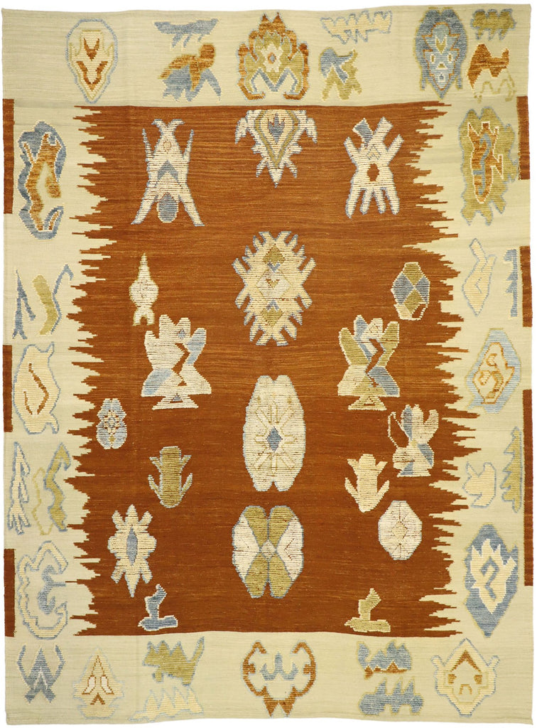 10 x 13 Contemporary Oushak Souf Rug 30519