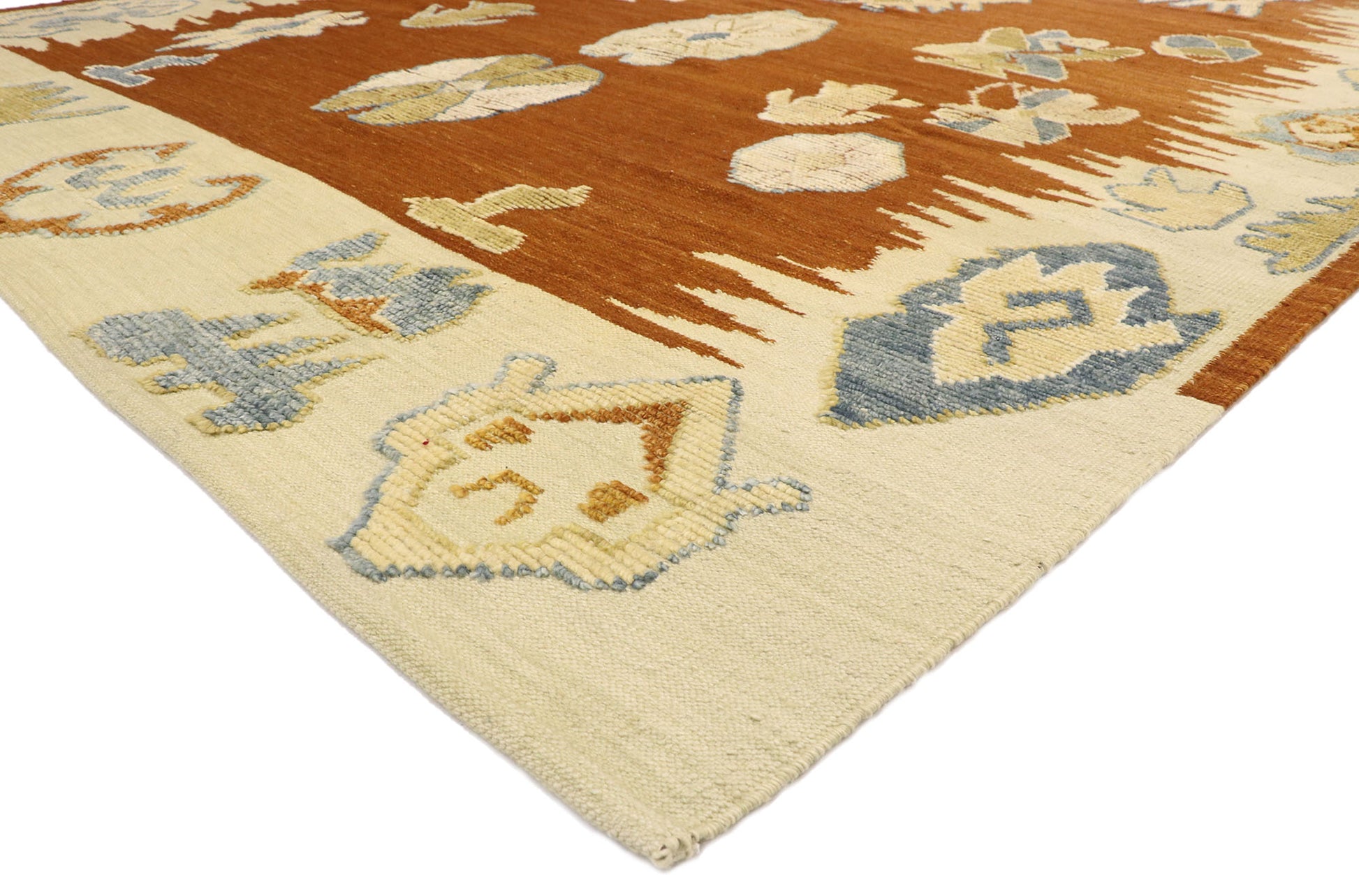 10 x 13 Contemporary Oushak Souf Rug 30519