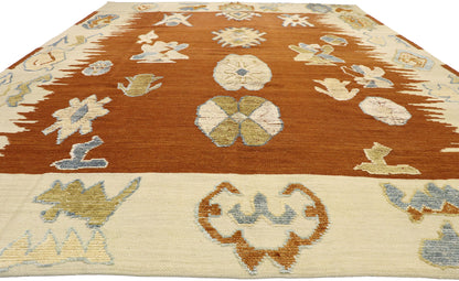 10 x 13 Contemporary Oushak Souf Rug 30519