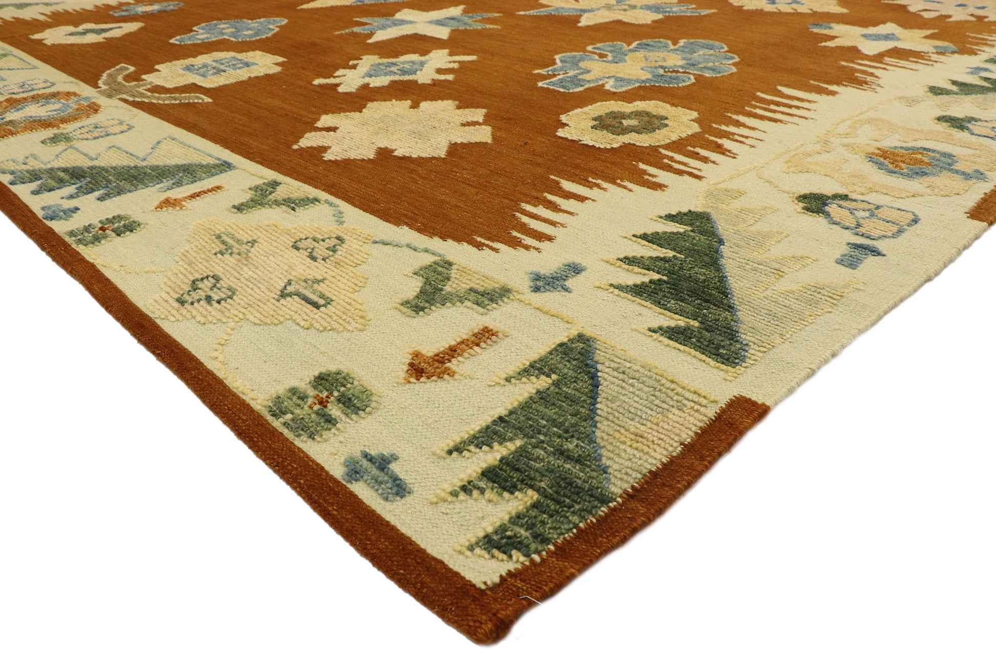 12 x 15 Contemporary Oushak Souf Rug 30521