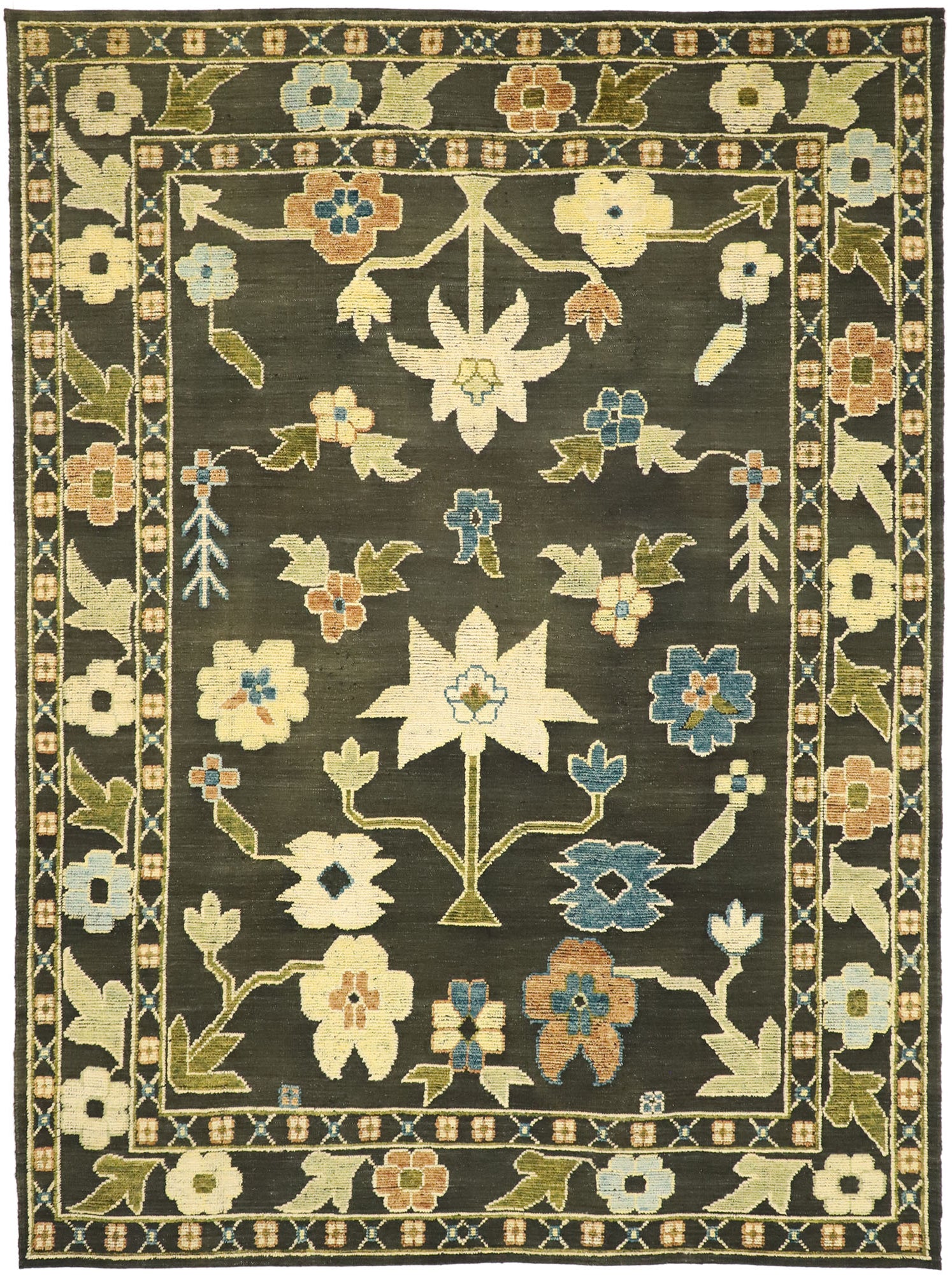 10 x 14 Contemporary Oushak Souf Rug 30522