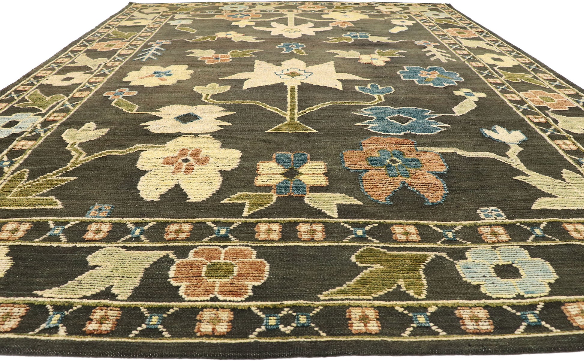 10 x 14 Contemporary Oushak Souf Rug 30522
