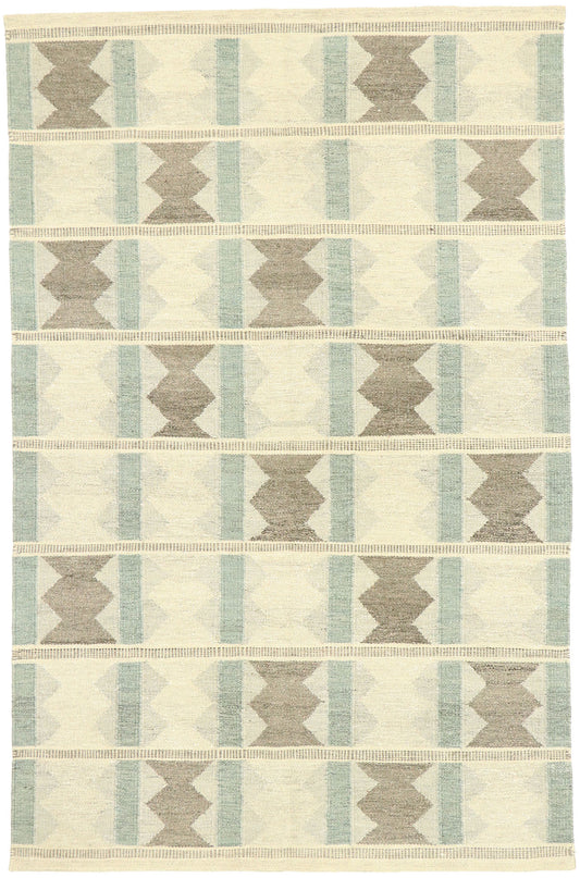 5 x 8 Contemporary Swedish Inspired Kilim Rug 30526