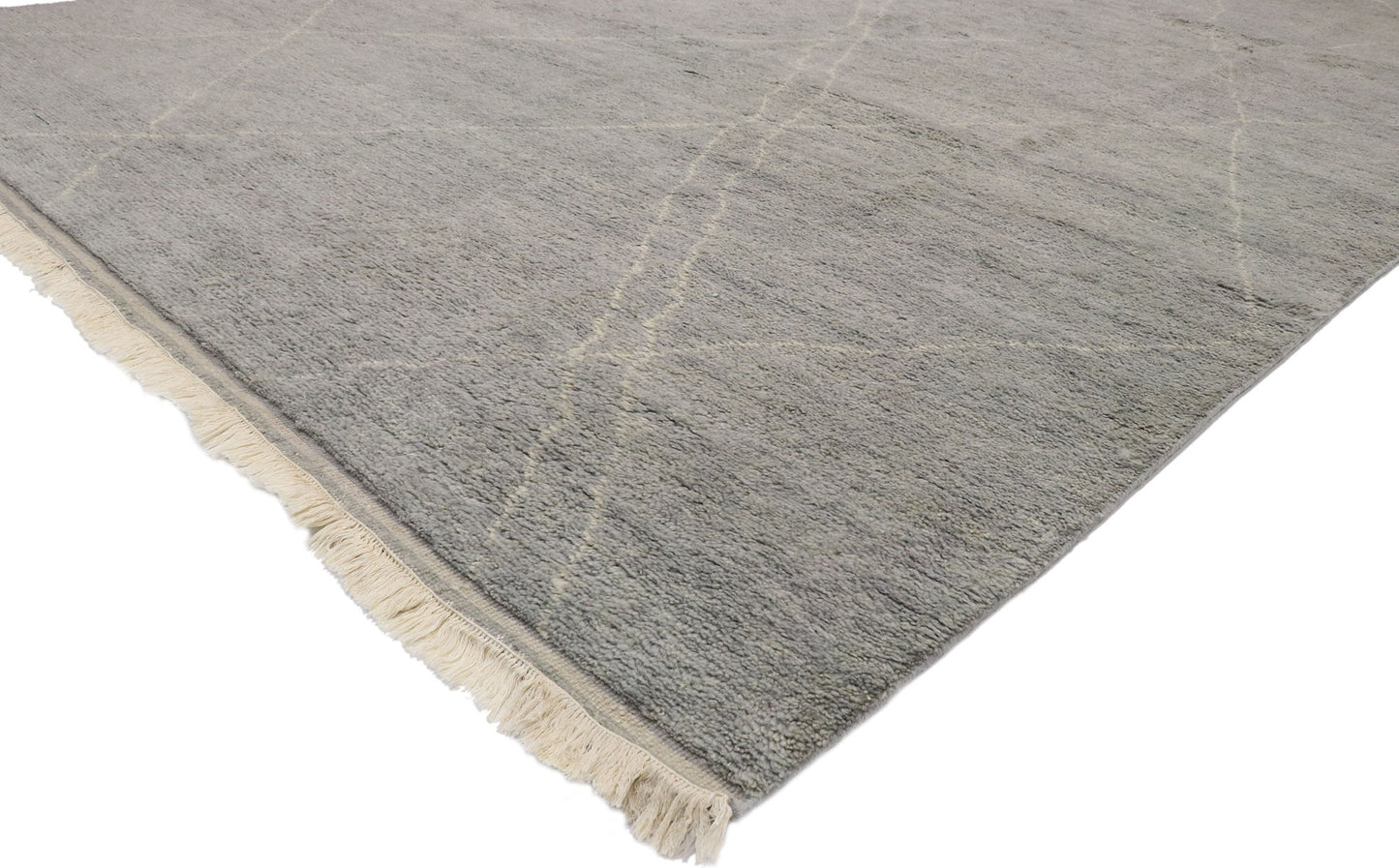 9 x 13 Modern Gray Moroccan Rug 30535