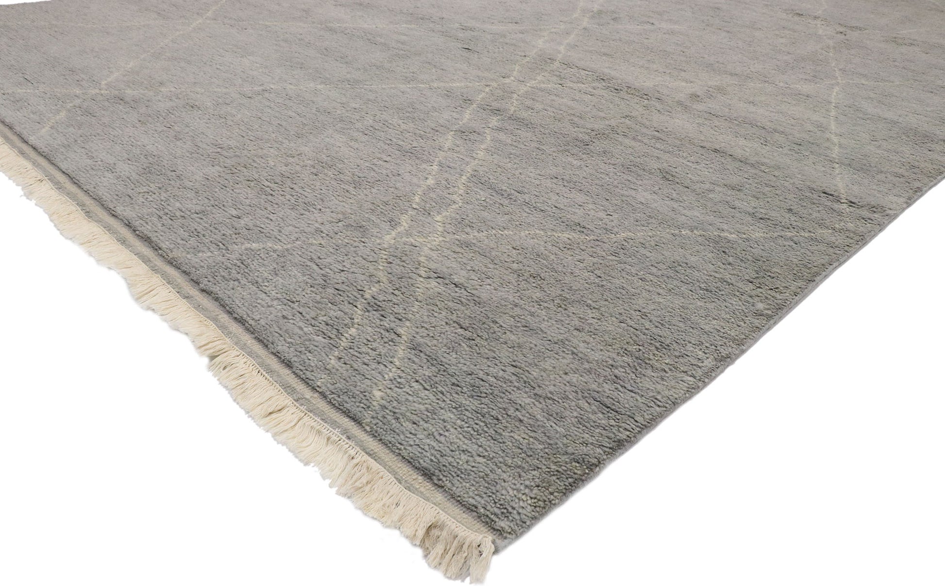 9 x 13 Modern Gray Moroccan Rug 30535