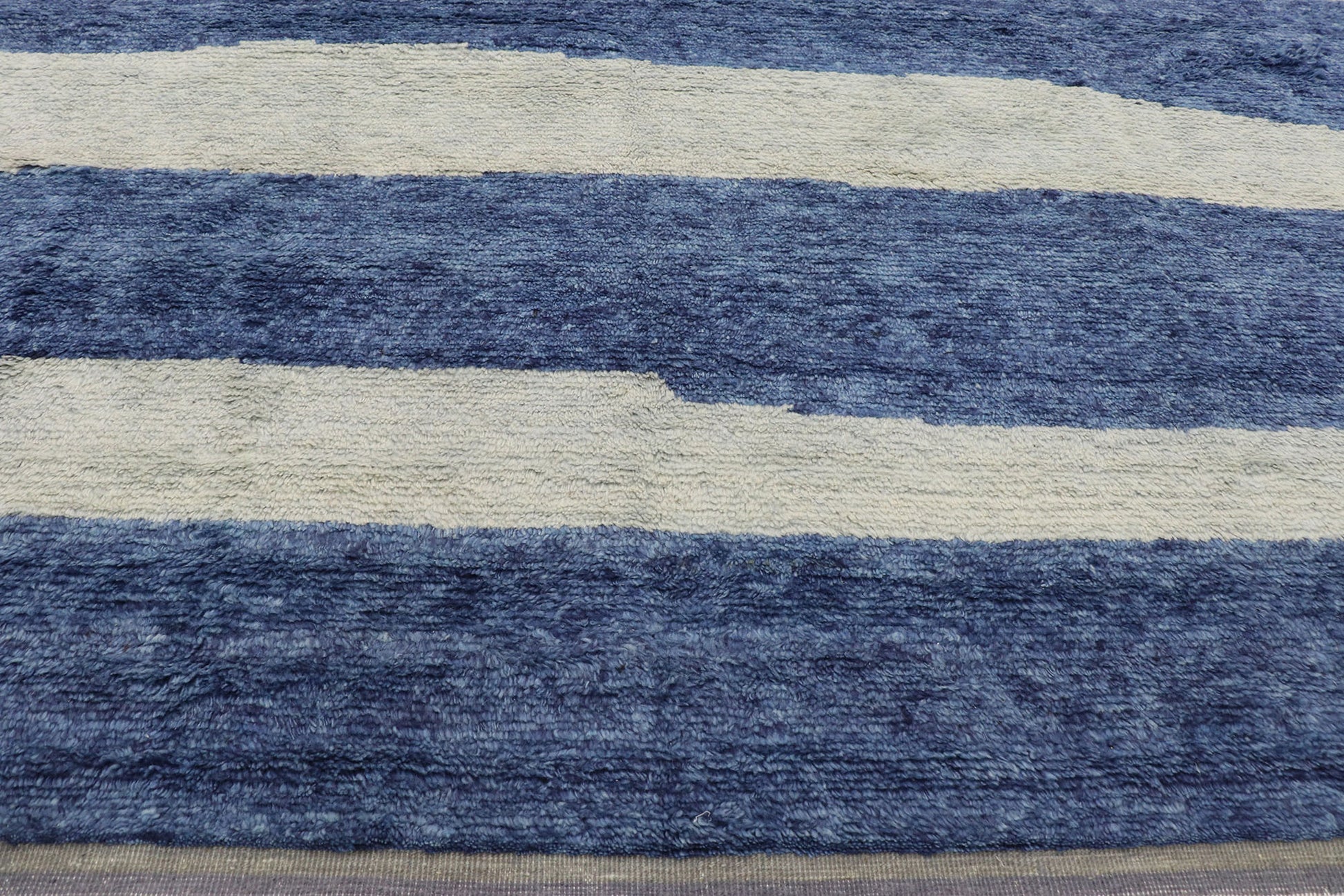 9 x 13 Blue Abstract Moroccan Rug 30542