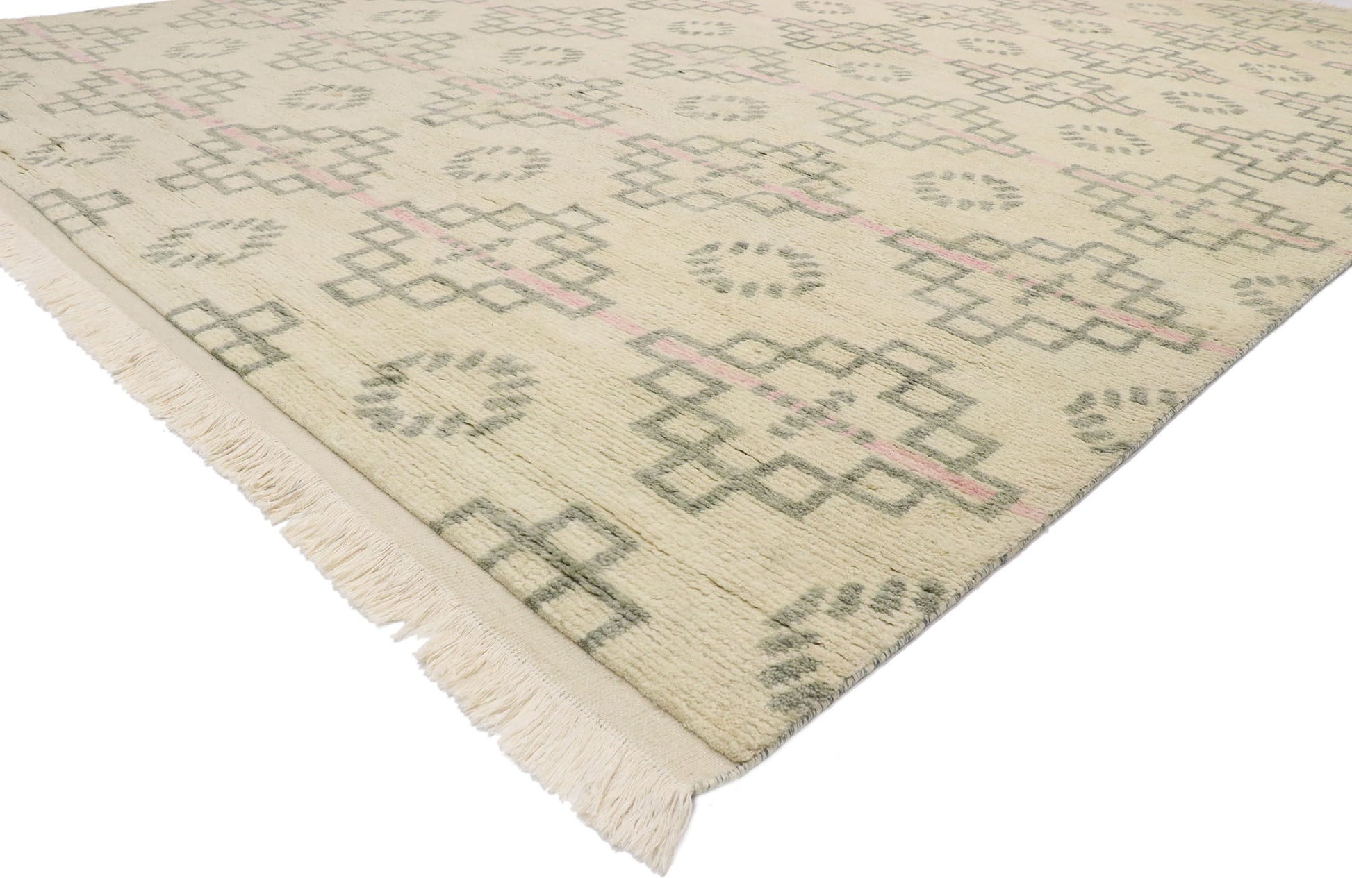 10 x 14 Neutral Moroccan Rug 30548