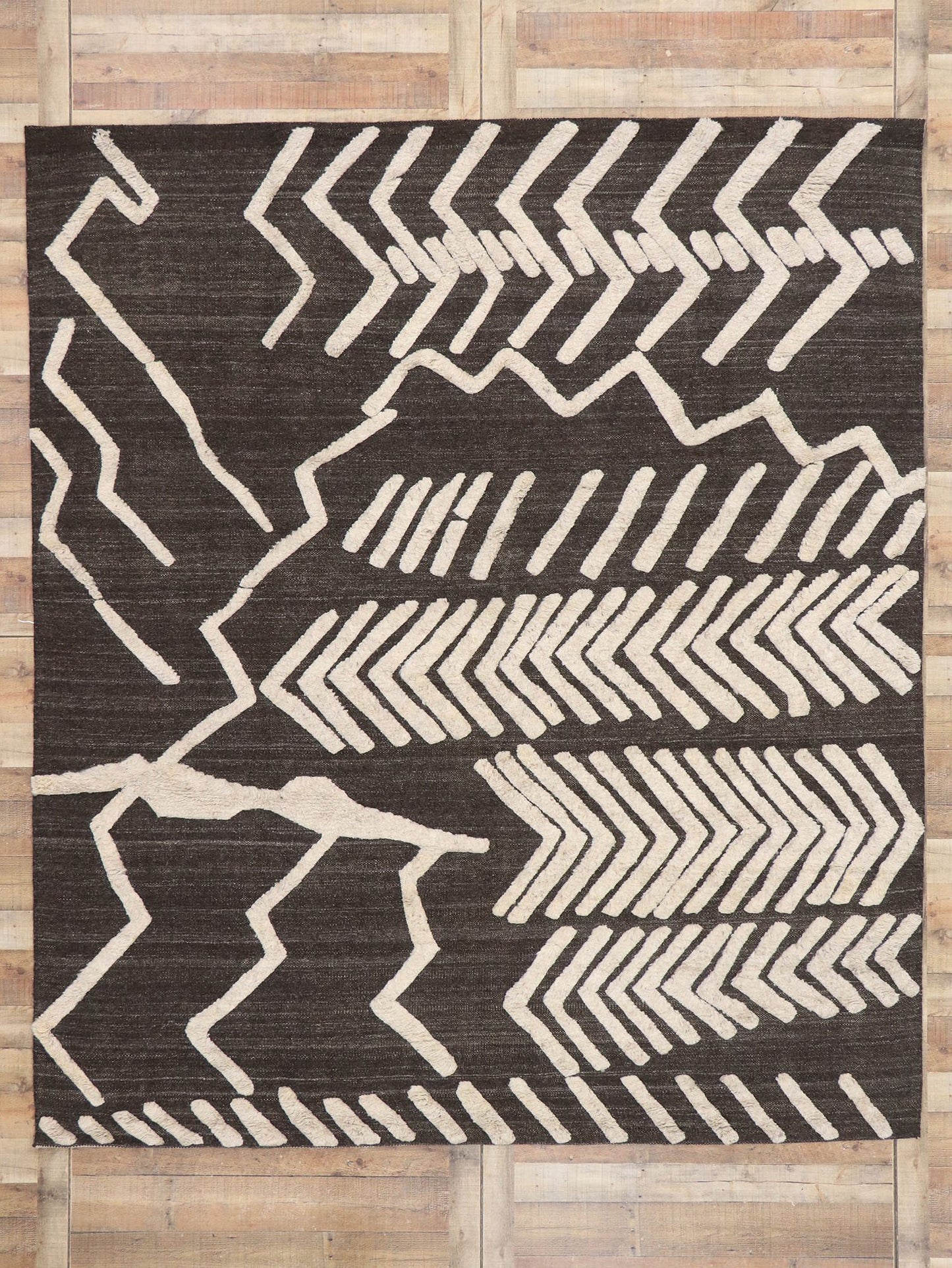 9 x 10 Contemporary Moroccan Souf Rug 30563