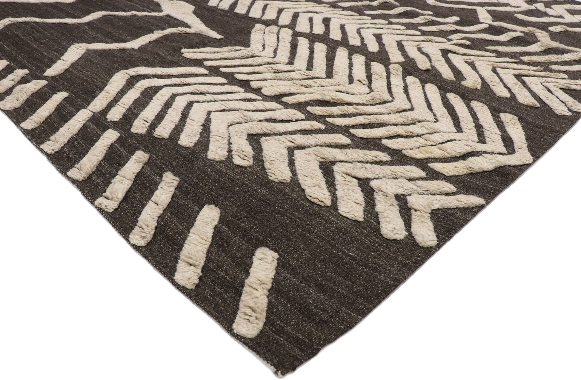 9 x 10 Contemporary Moroccan Souf Rug 30563