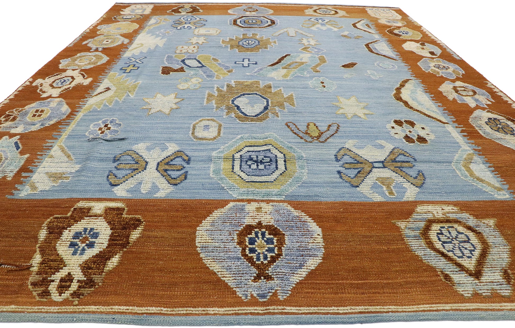 10 x 13 Contemporary Indian Kilim Souf Rug 30565