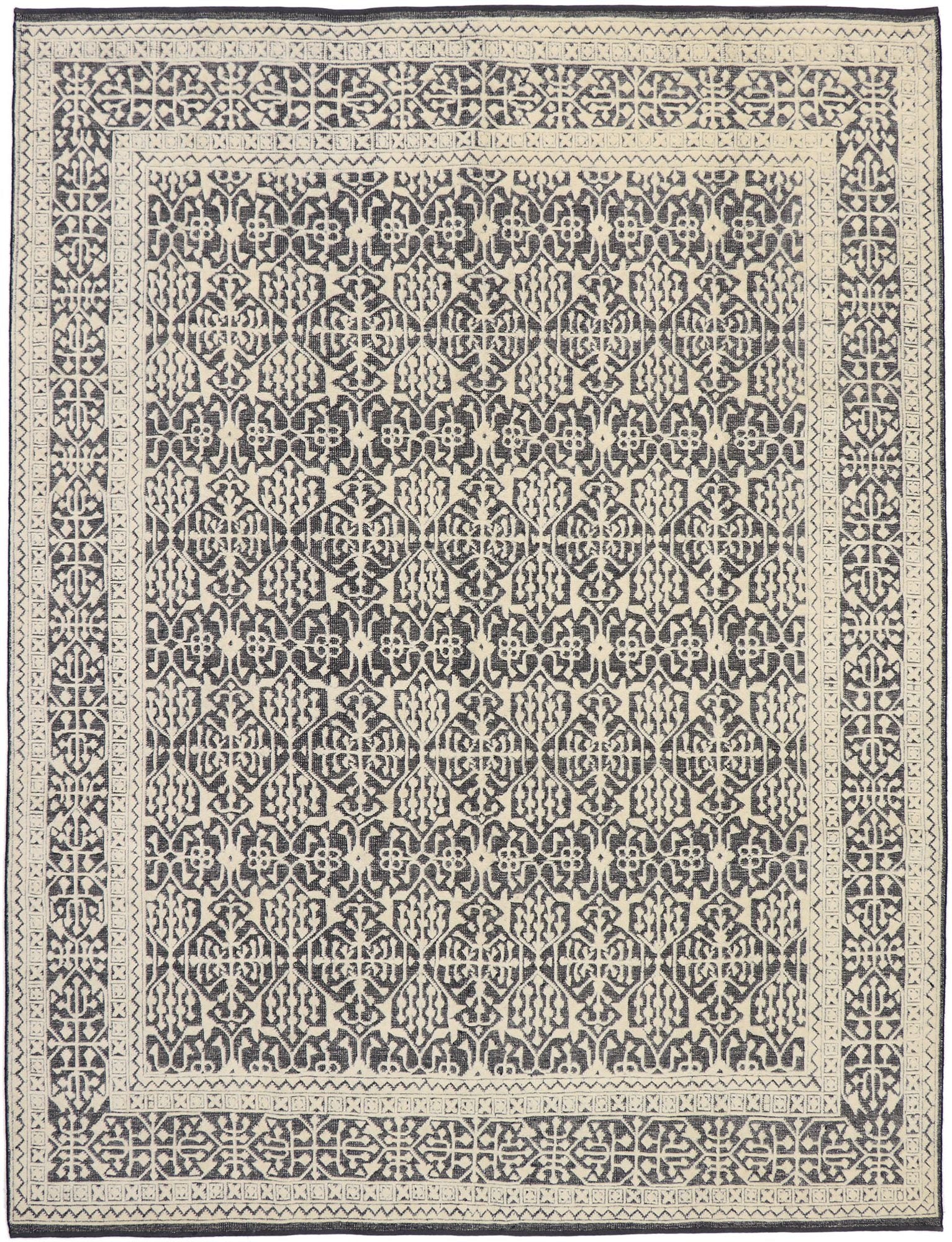 9 x 12 Contemporary Moroccan Souf Rug 30578