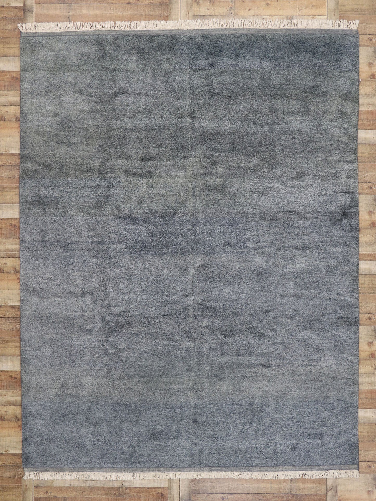 9 x 12 Contemporary Gray Moroccan Rug 30587