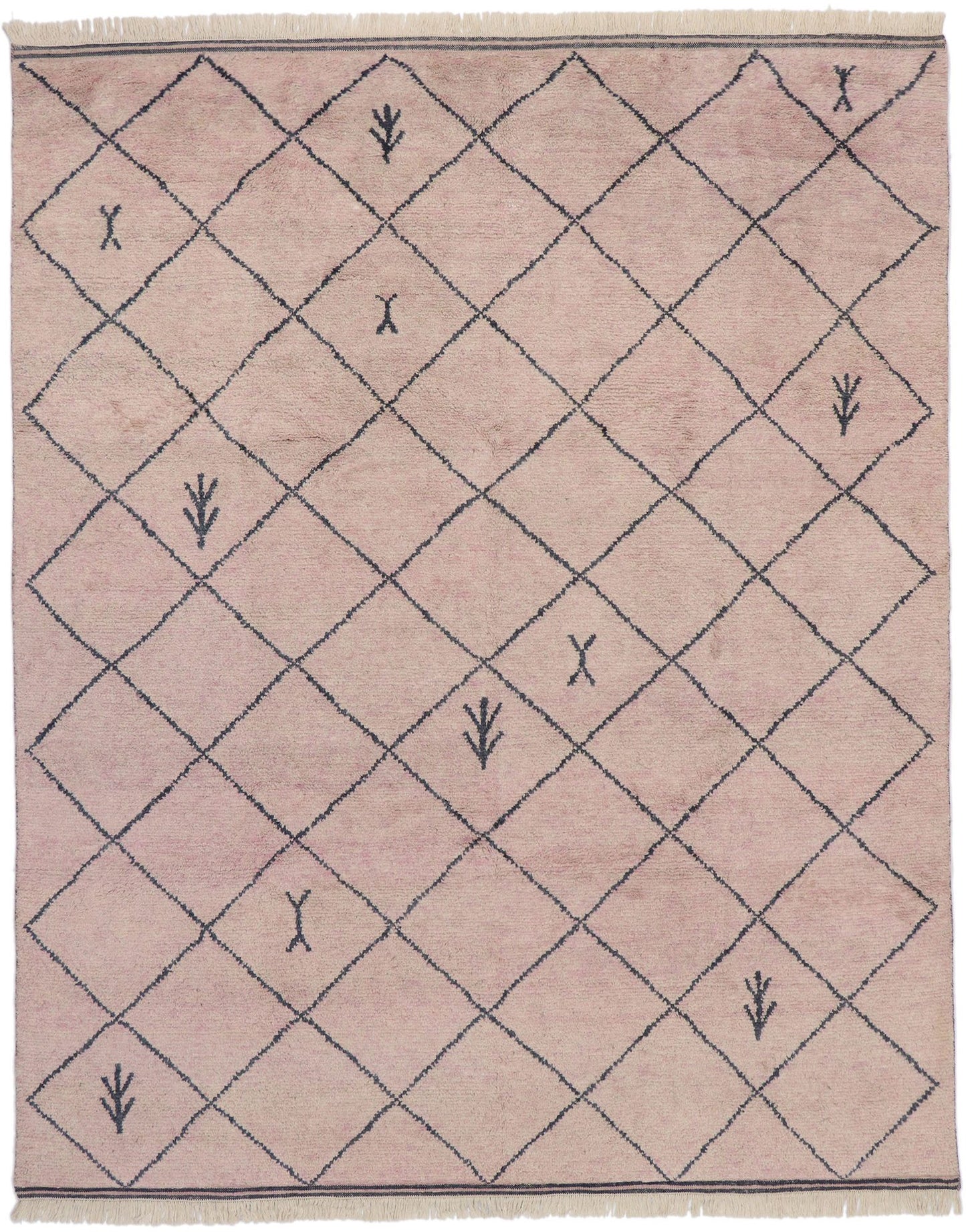 8 x 10 Modern Tribal Pink Moroccan Rug 30593