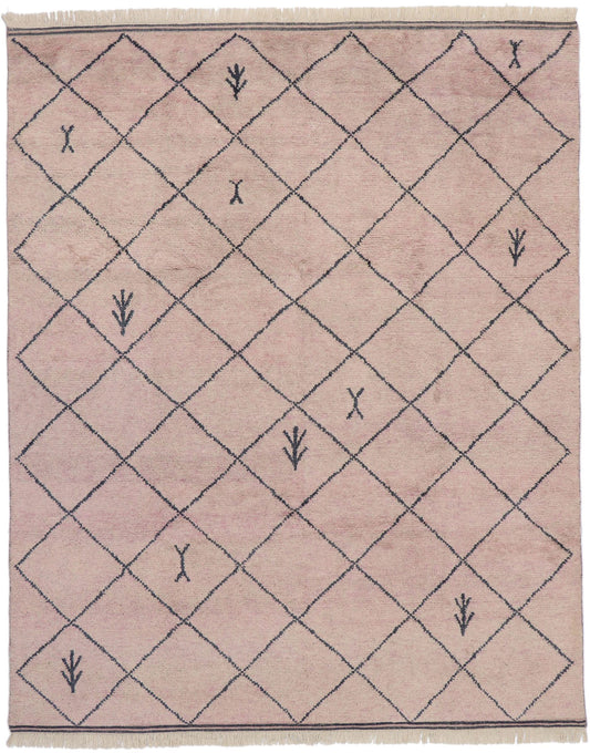 8 x 10 Modern Tribal Pink Moroccan Rug 30593