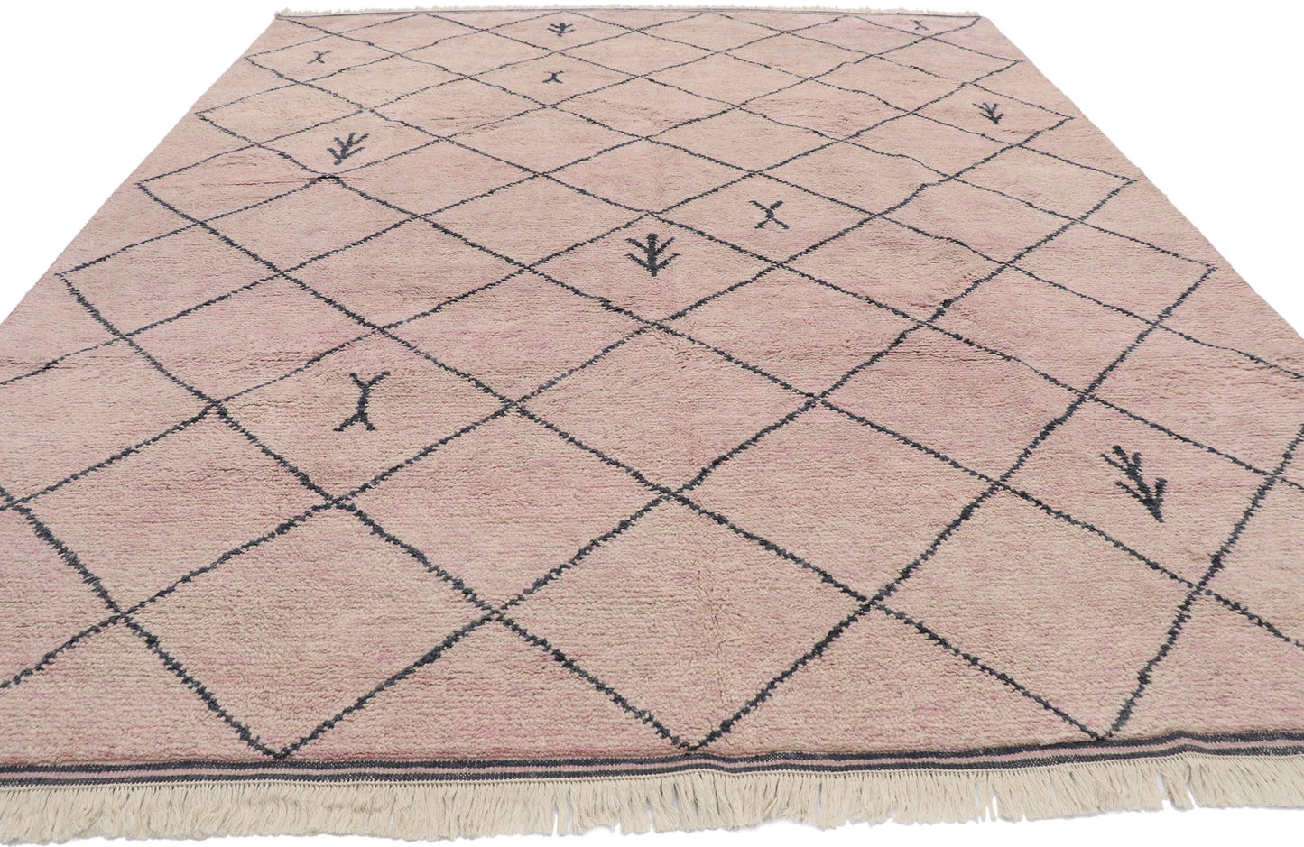 8 x 10 Modern Tribal Pink Moroccan Rug 30593