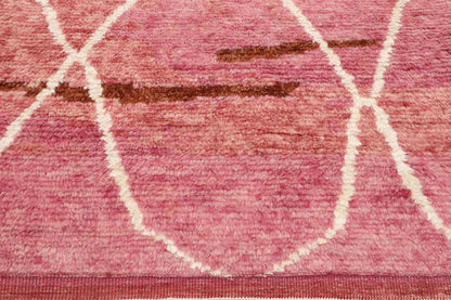 3 x 5 Small Modern Pink Moroccan Rug 30597