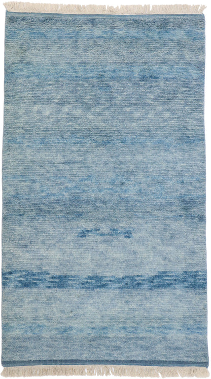 4 x 7 Contemporary Blue Moroccan Rug 30598