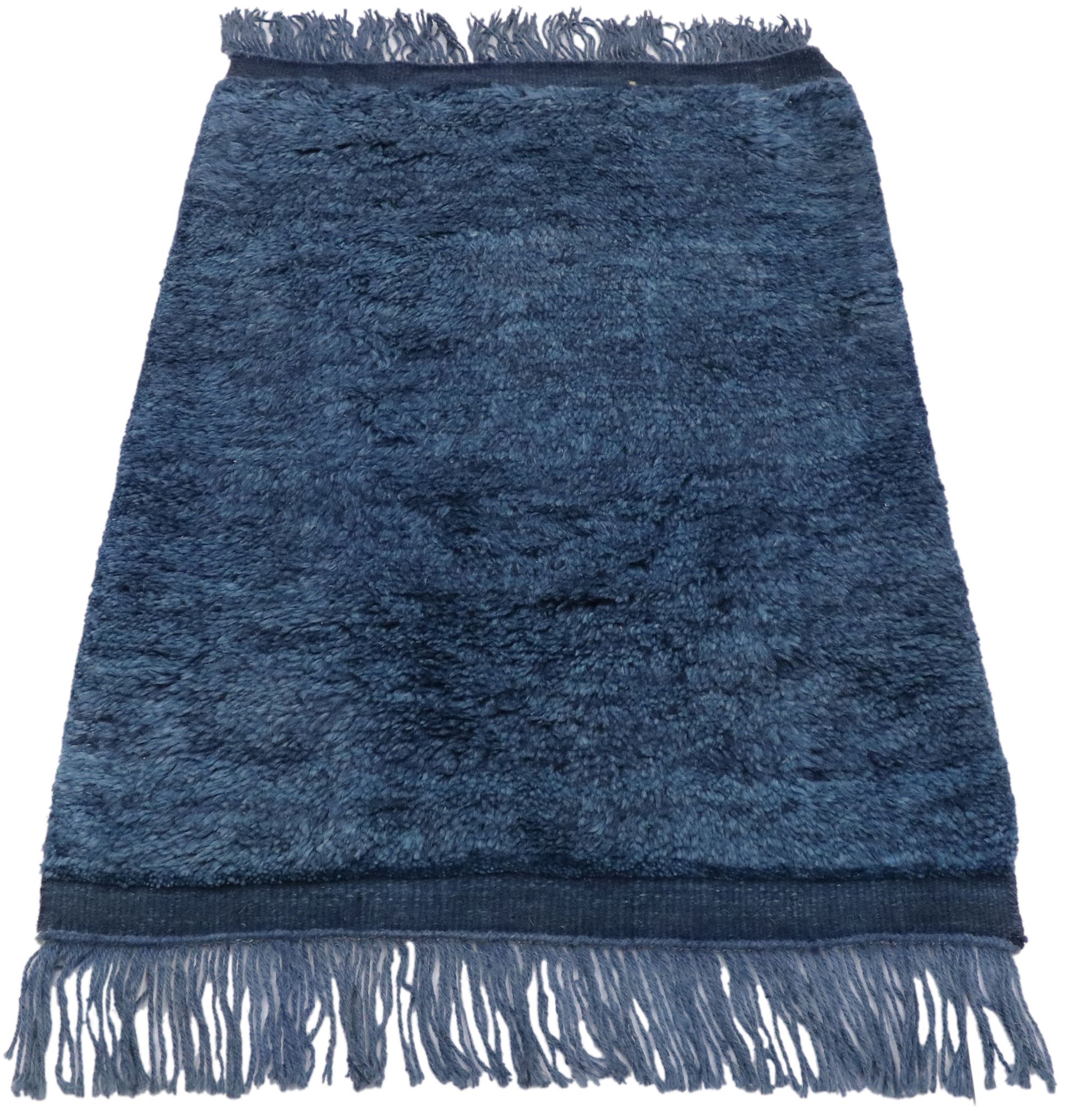2 x 3 Small Blue Moroccan Rug 30601