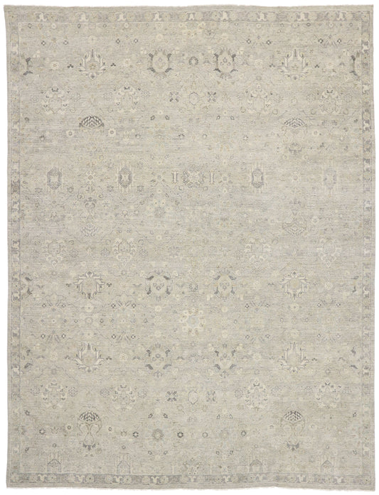 10 x 13 Vintage-Inspired Oushak Rug 30619