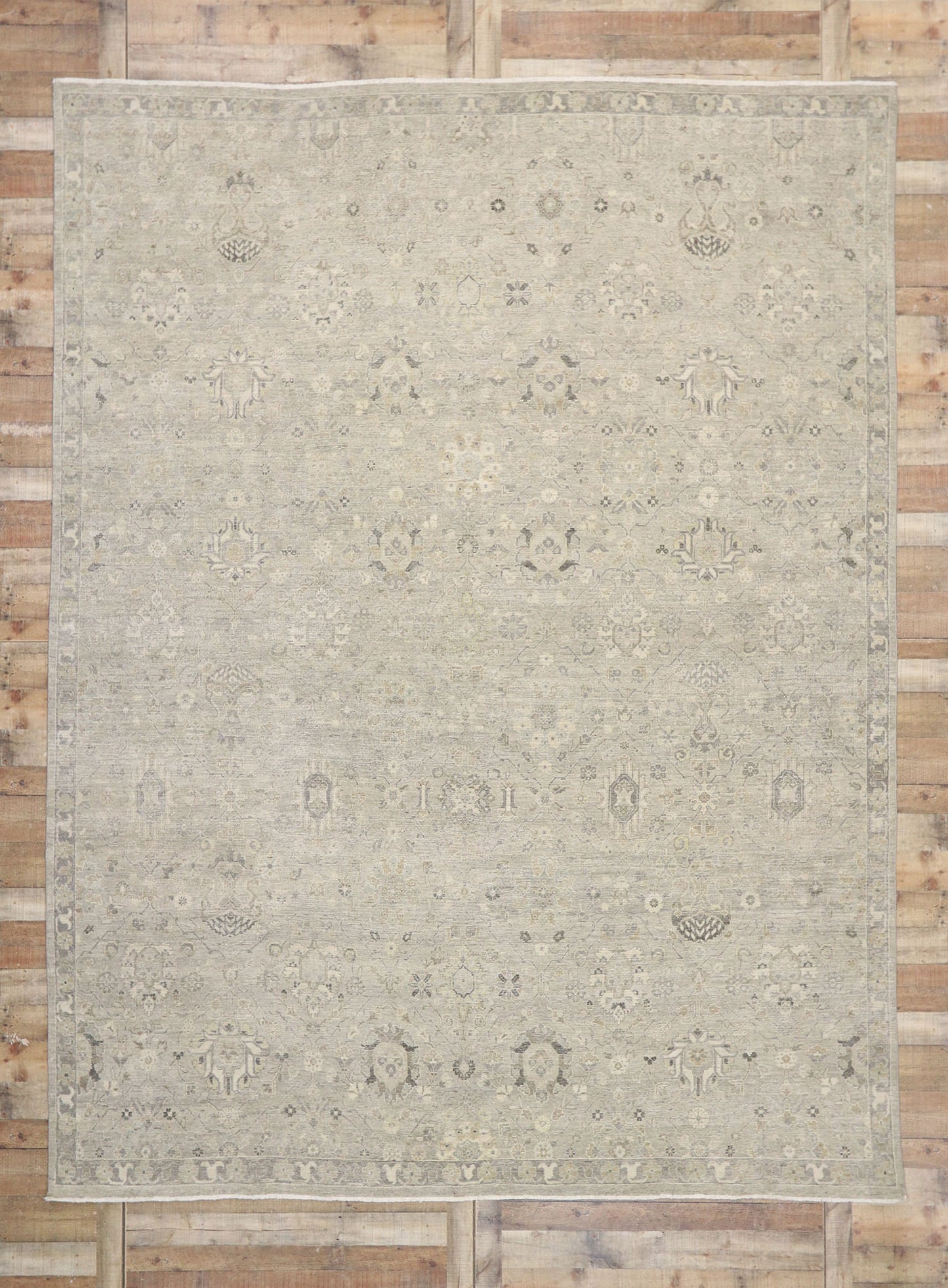 10 x 13 Vintage-Inspired Oushak Rug 30619