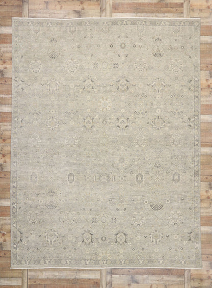 10 x 13 Vintage-Inspired Oushak Rug 30619