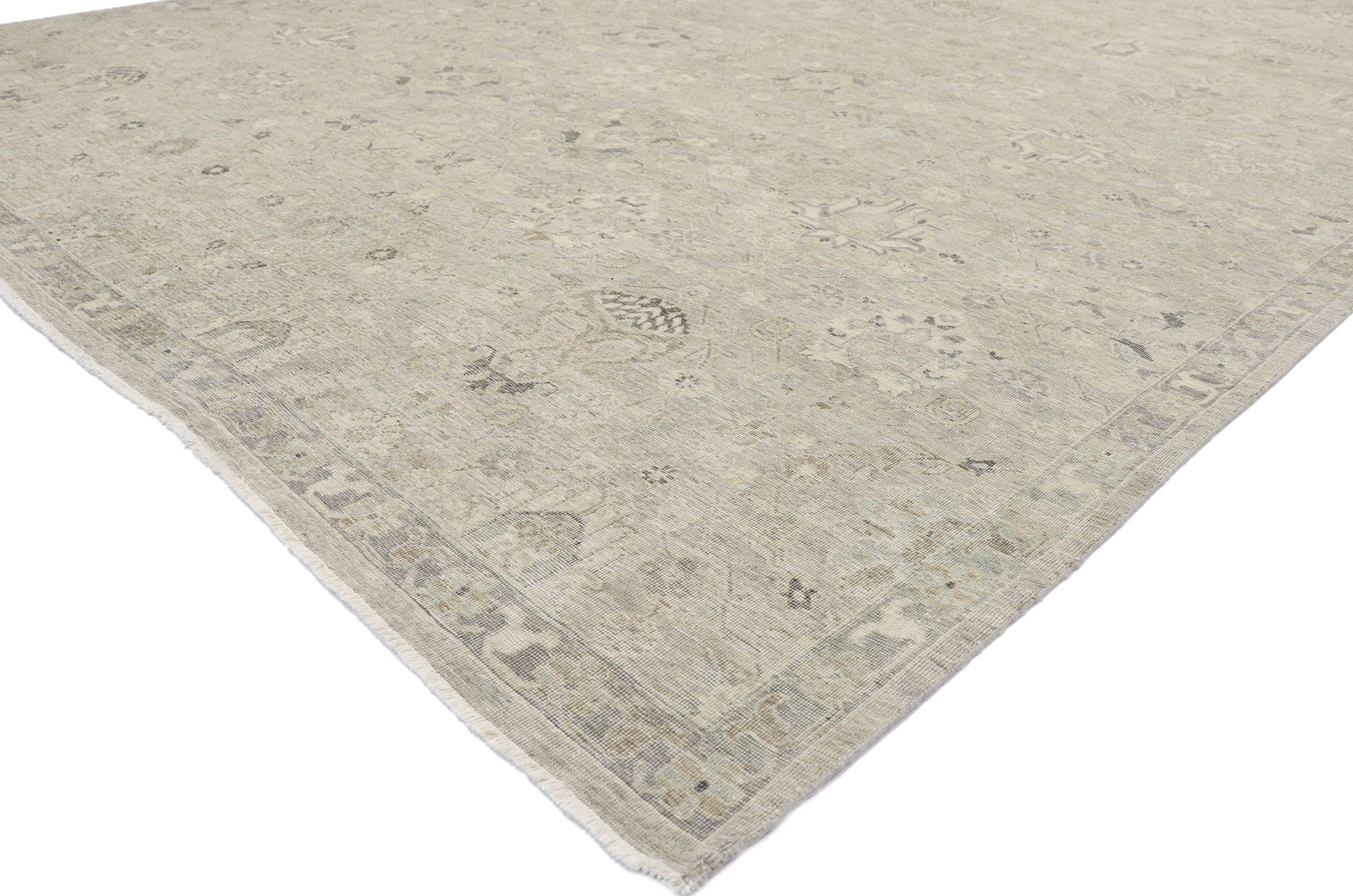 10 x 13 Vintage-Inspired Oushak Rug 30619