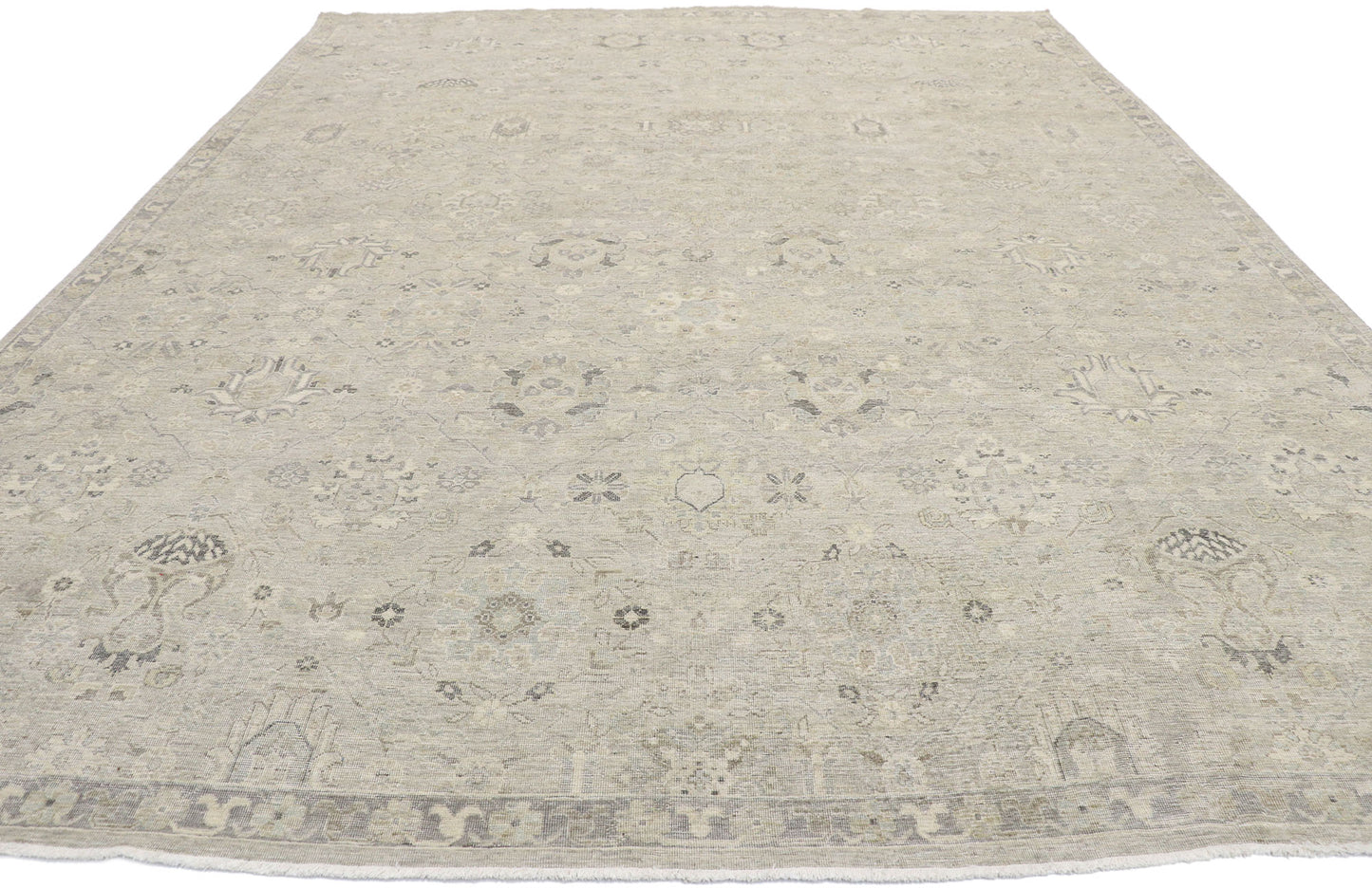 10 x 13 Vintage-Inspired Oushak Rug 30619