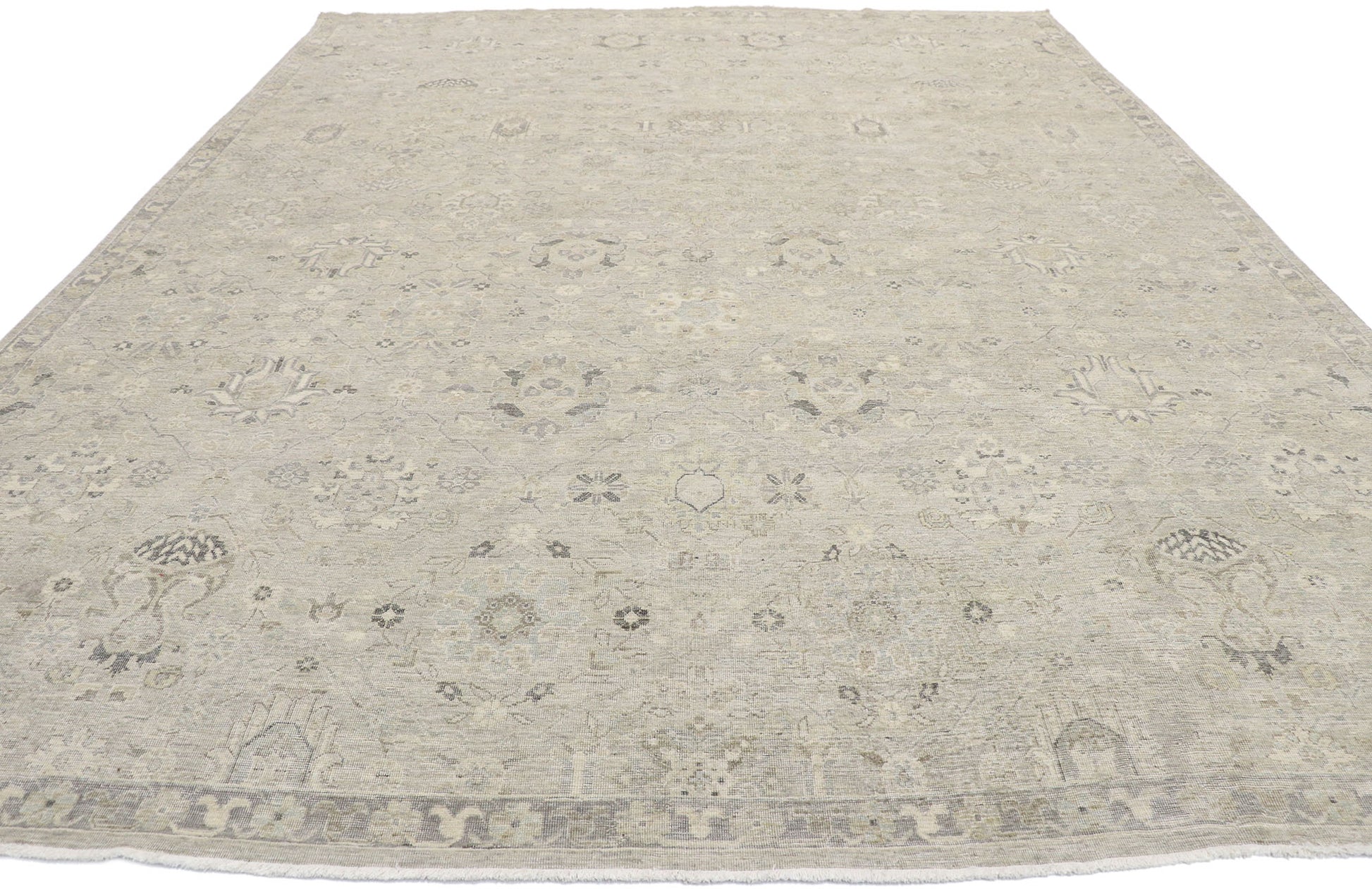 10 x 13 Vintage-Inspired Oushak Rug 30619