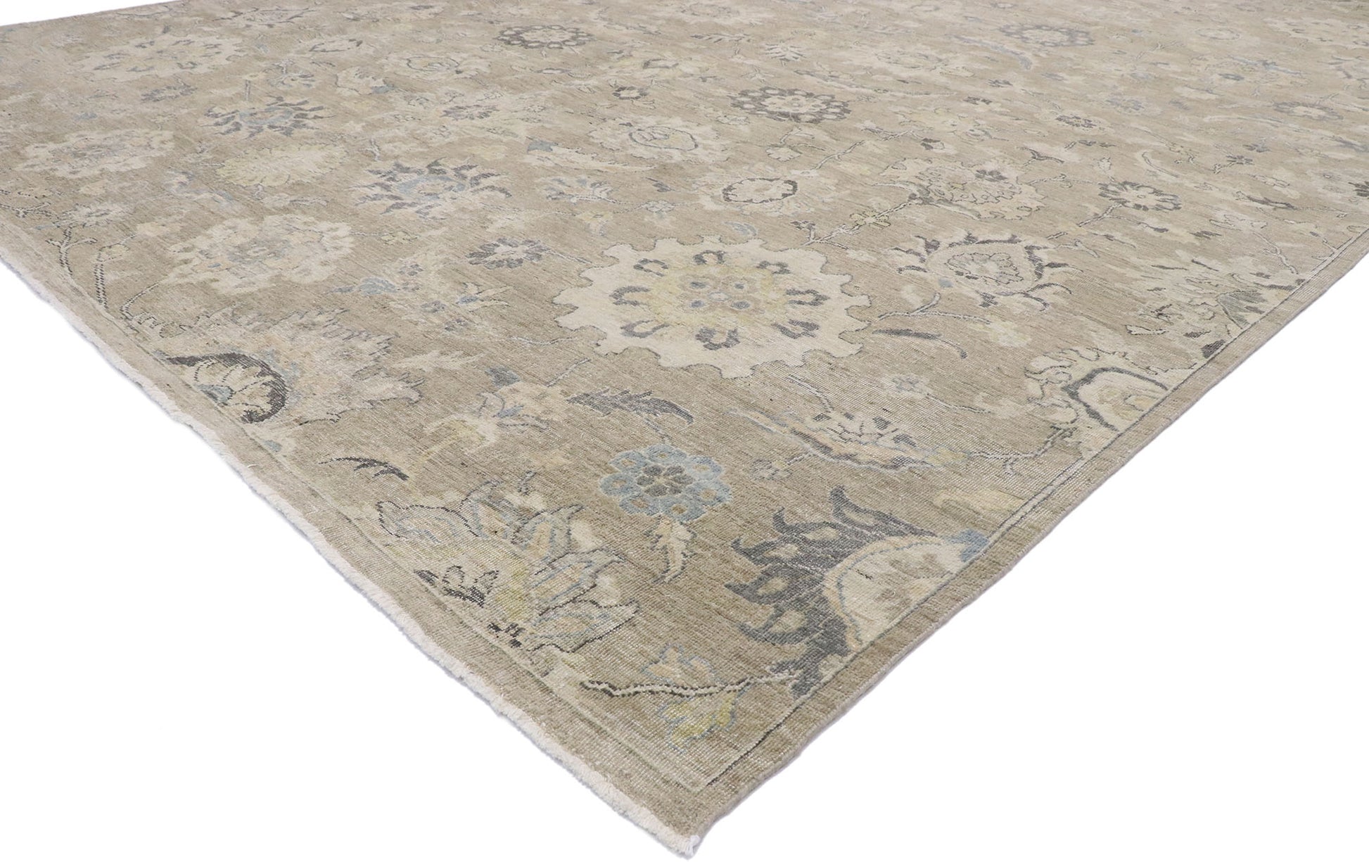 10 x 13 Vintage-Inspired Oushak Rug 30625