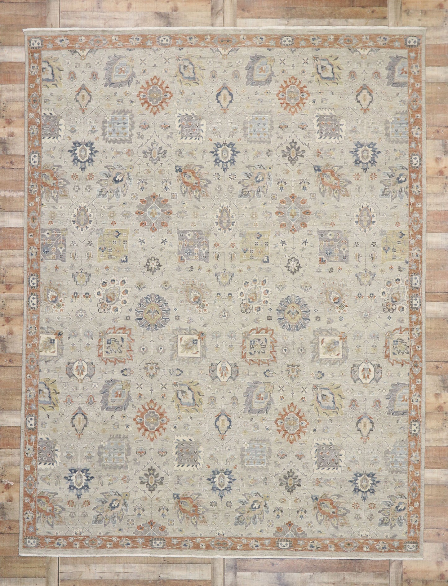 10 x 13 Contemporary Oushak Rug 30628