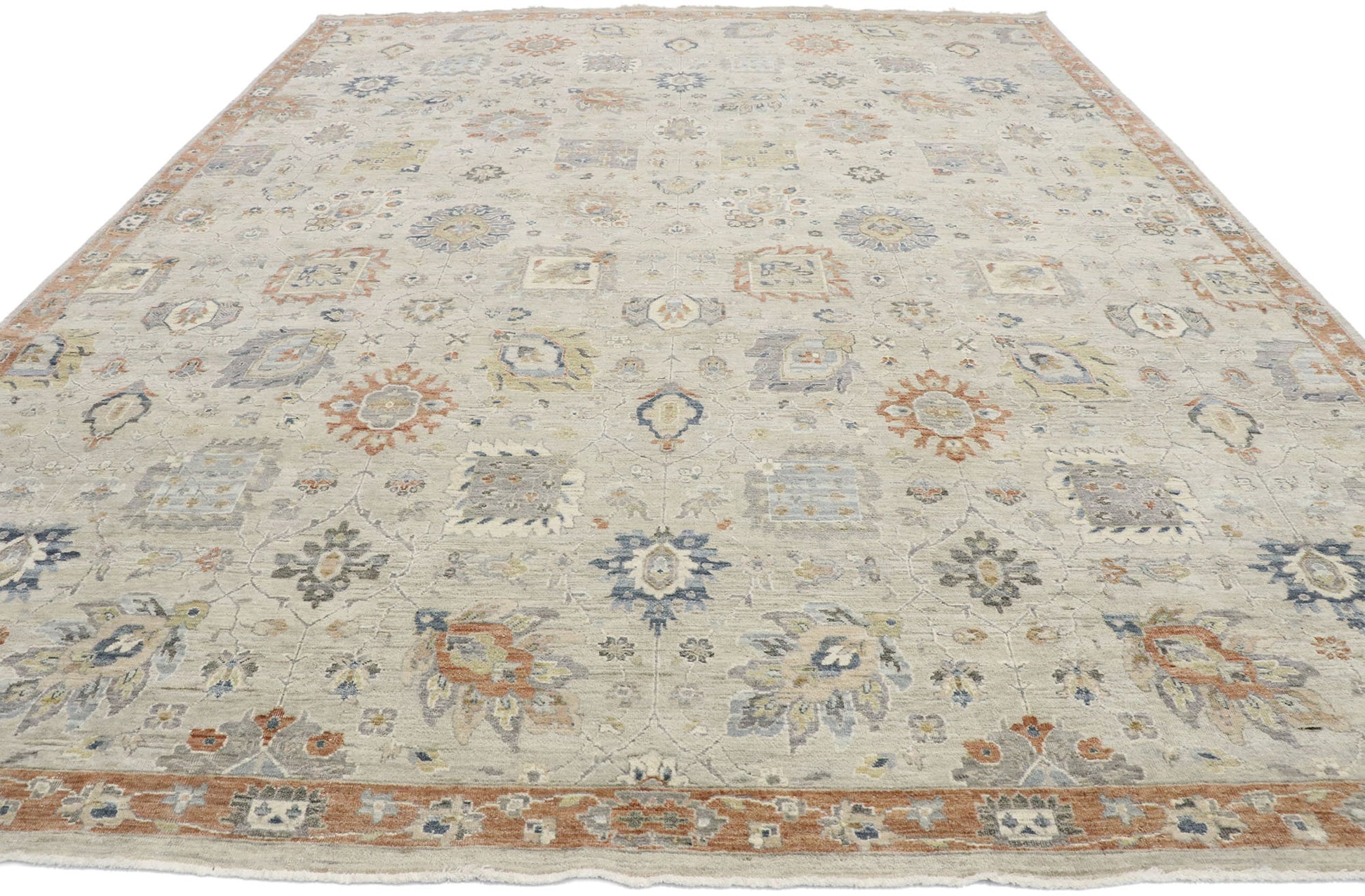 10 x 13 Contemporary Oushak Rug 30628