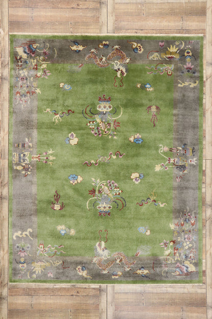 8 x 10 Contemporary Chinese Art Deco Rug 30643