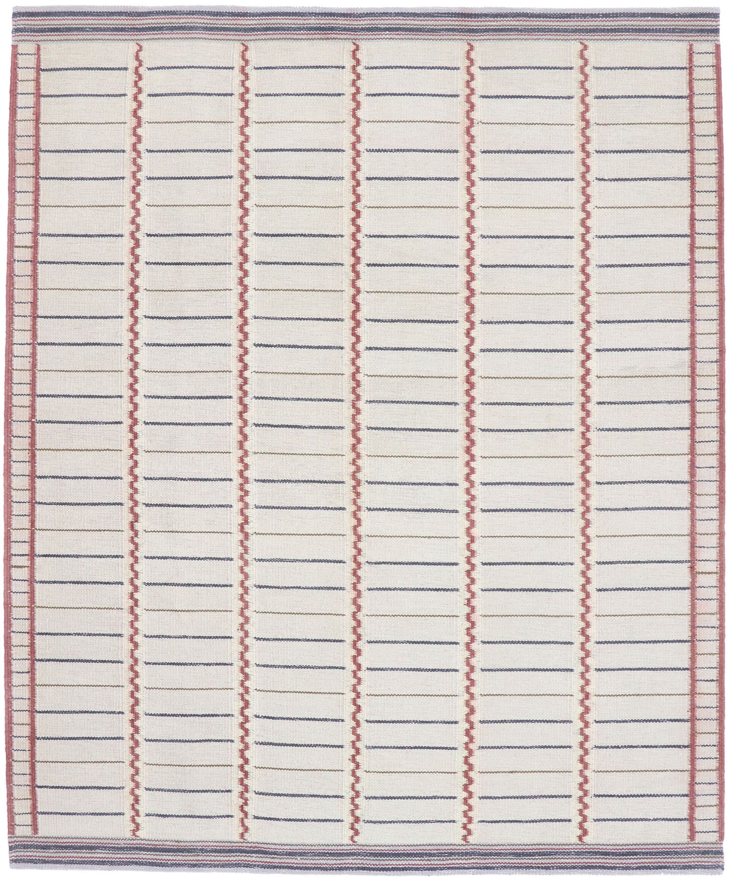 8 x 10 Swedish Inspired Kilim Rug 30657