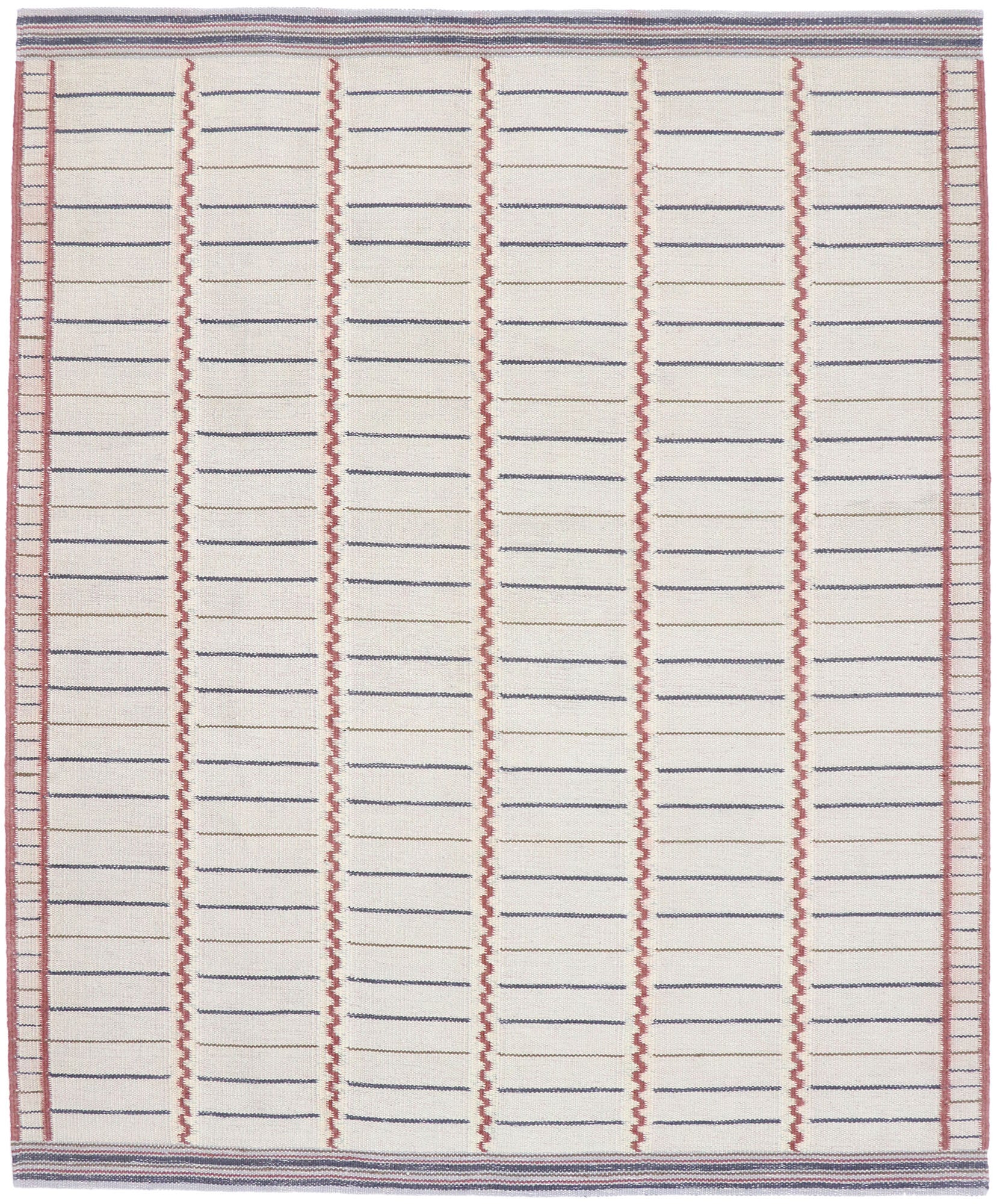 8 x 10 Swedish Inspired Kilim Rug 30657